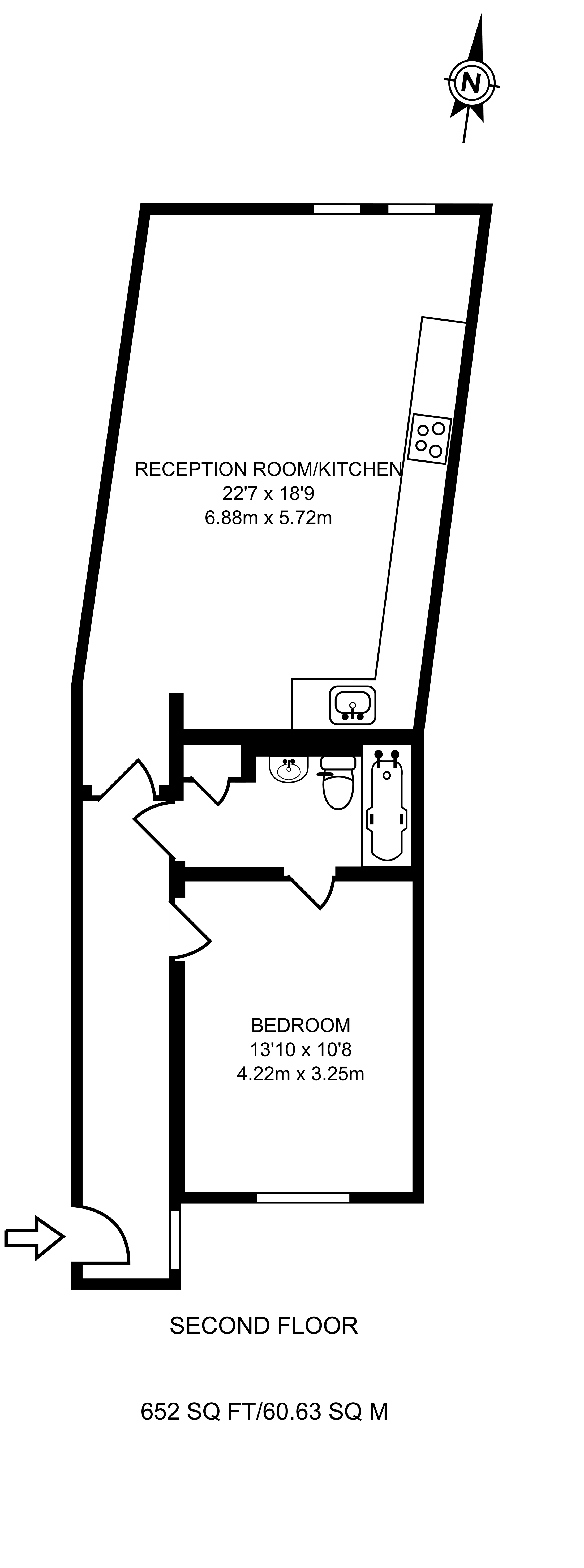 1 Bedrooms Flat to rent in Tudor Road, London Fields, London E9