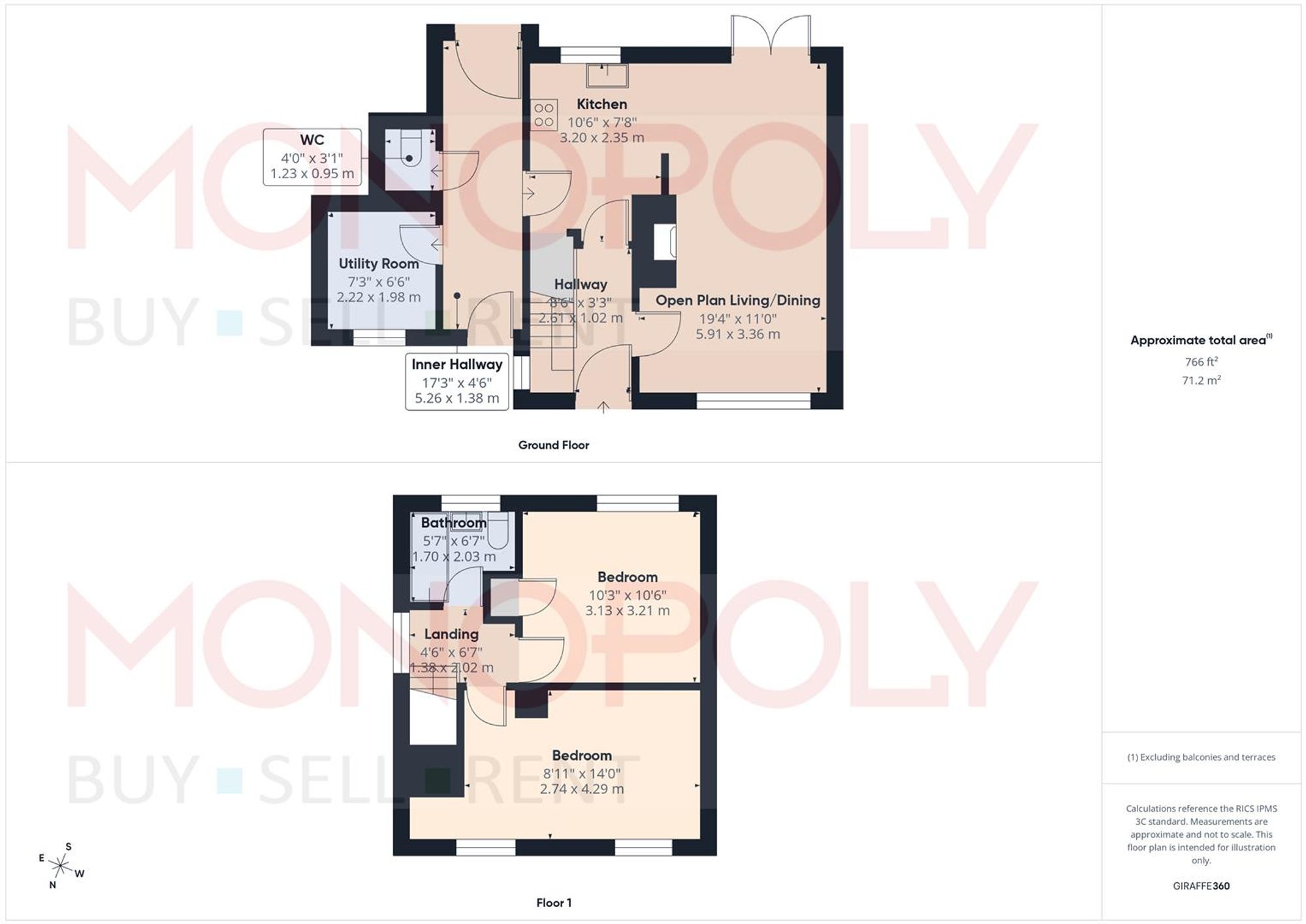 14 Chestnut Close, Wrexham floorplan