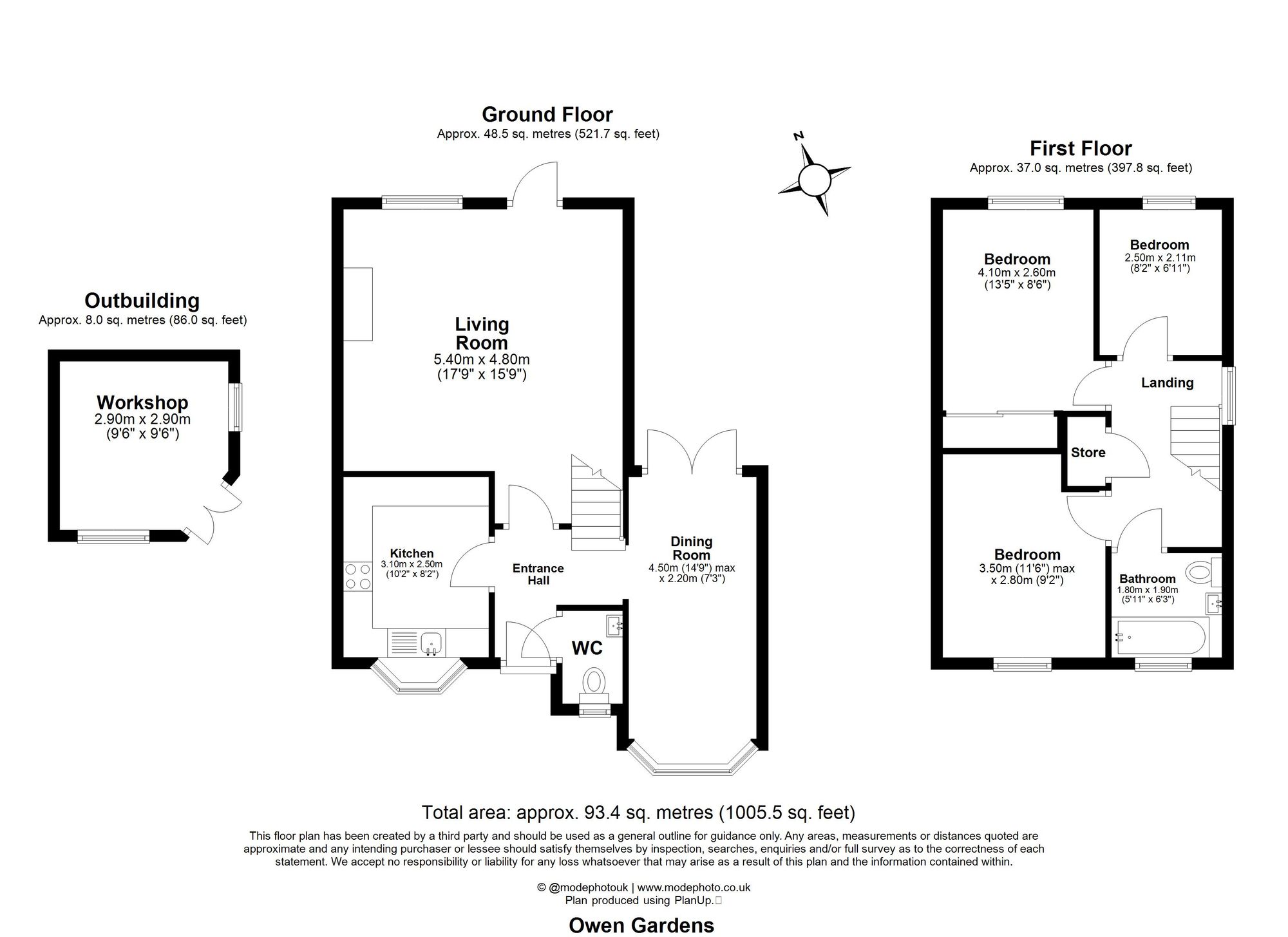 19 Owen Gardens, Woodford Green floorplan