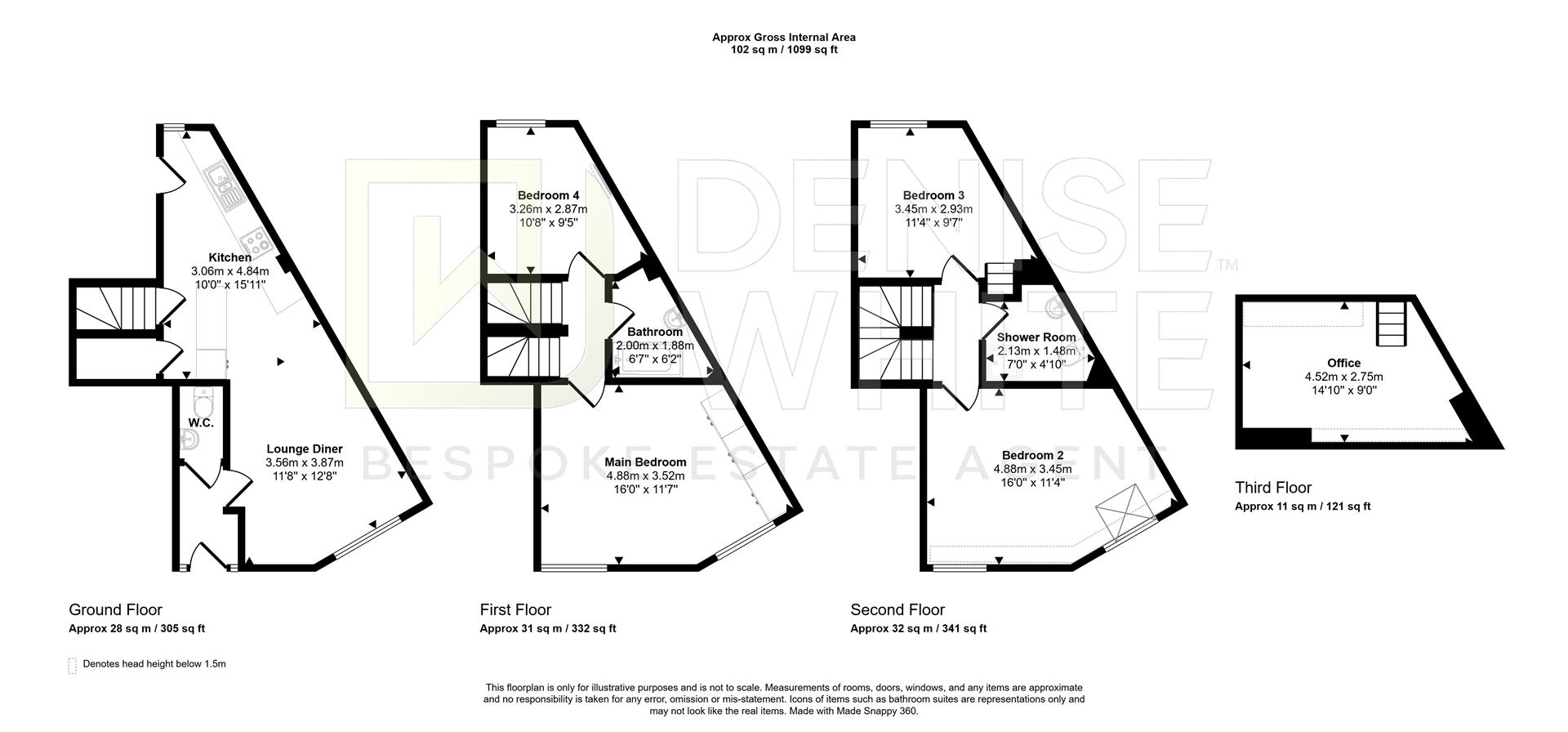 20, Albion Mill, Albion Street, Leek floorplan