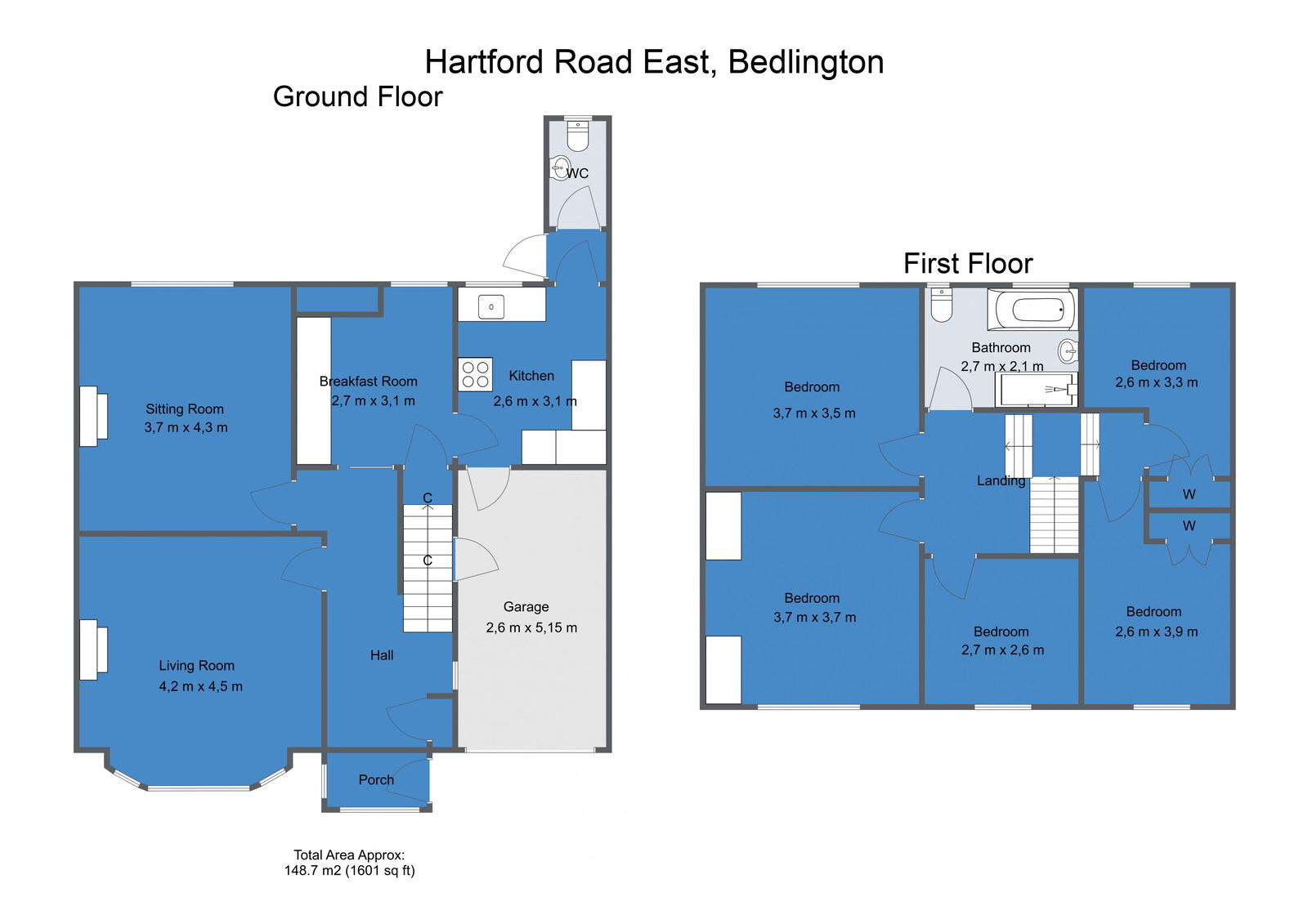 18, Hartford Road East, Bedlington floorplan