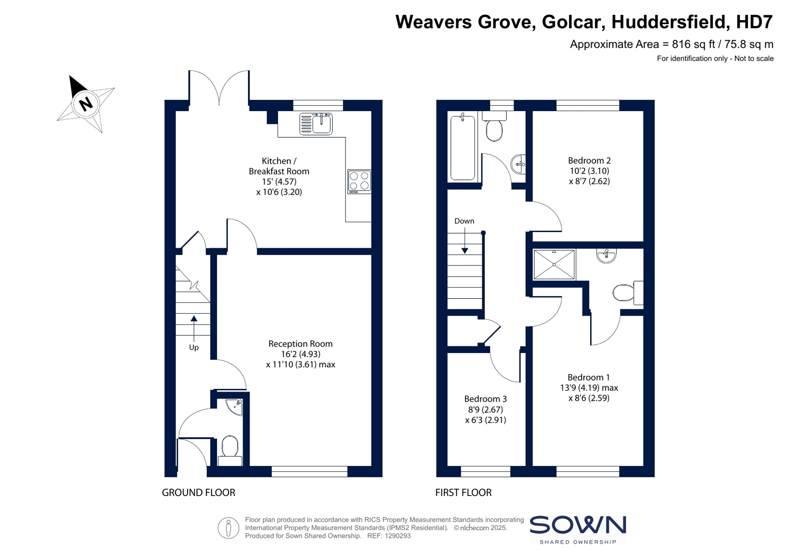 HEYLO SO, 7, Weavers Grove, Huddersfield floorplan