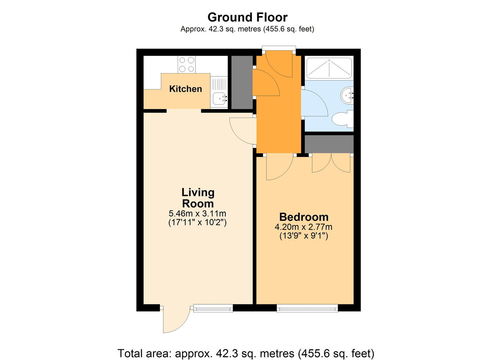 Restway Court,Flat 2, Danescourt Way, Cardiff floorplan