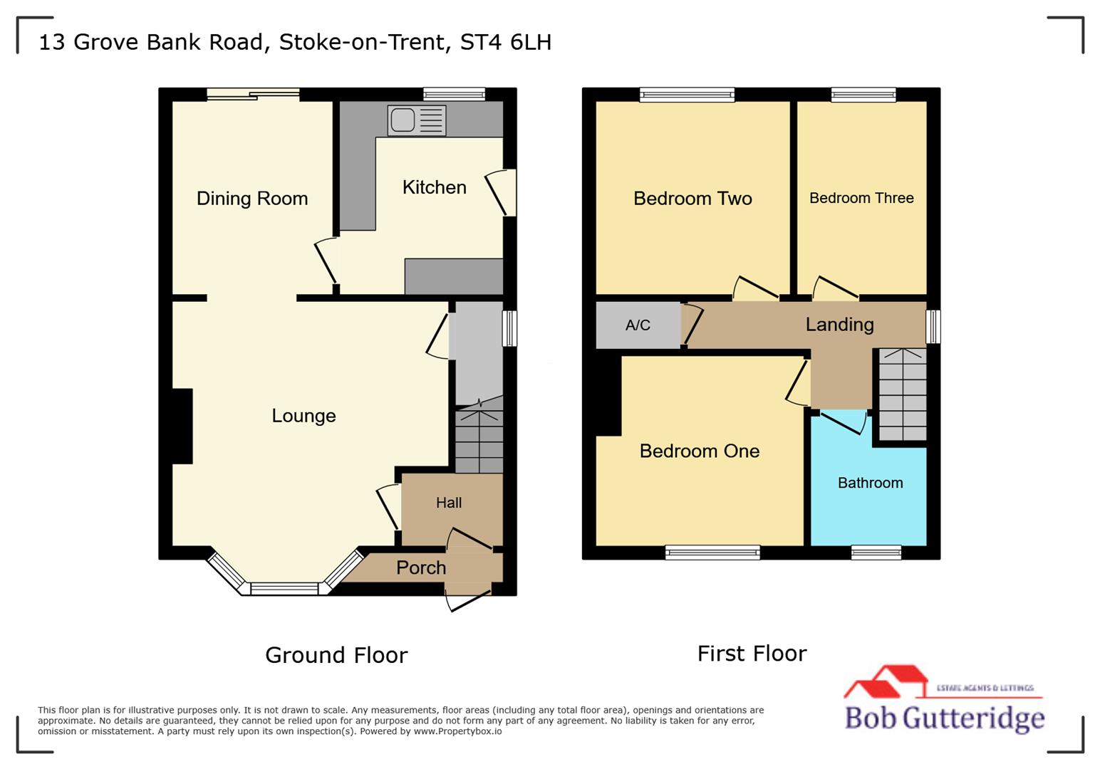 13, Grove Bank Road, Stoke-On-Trent floorplan