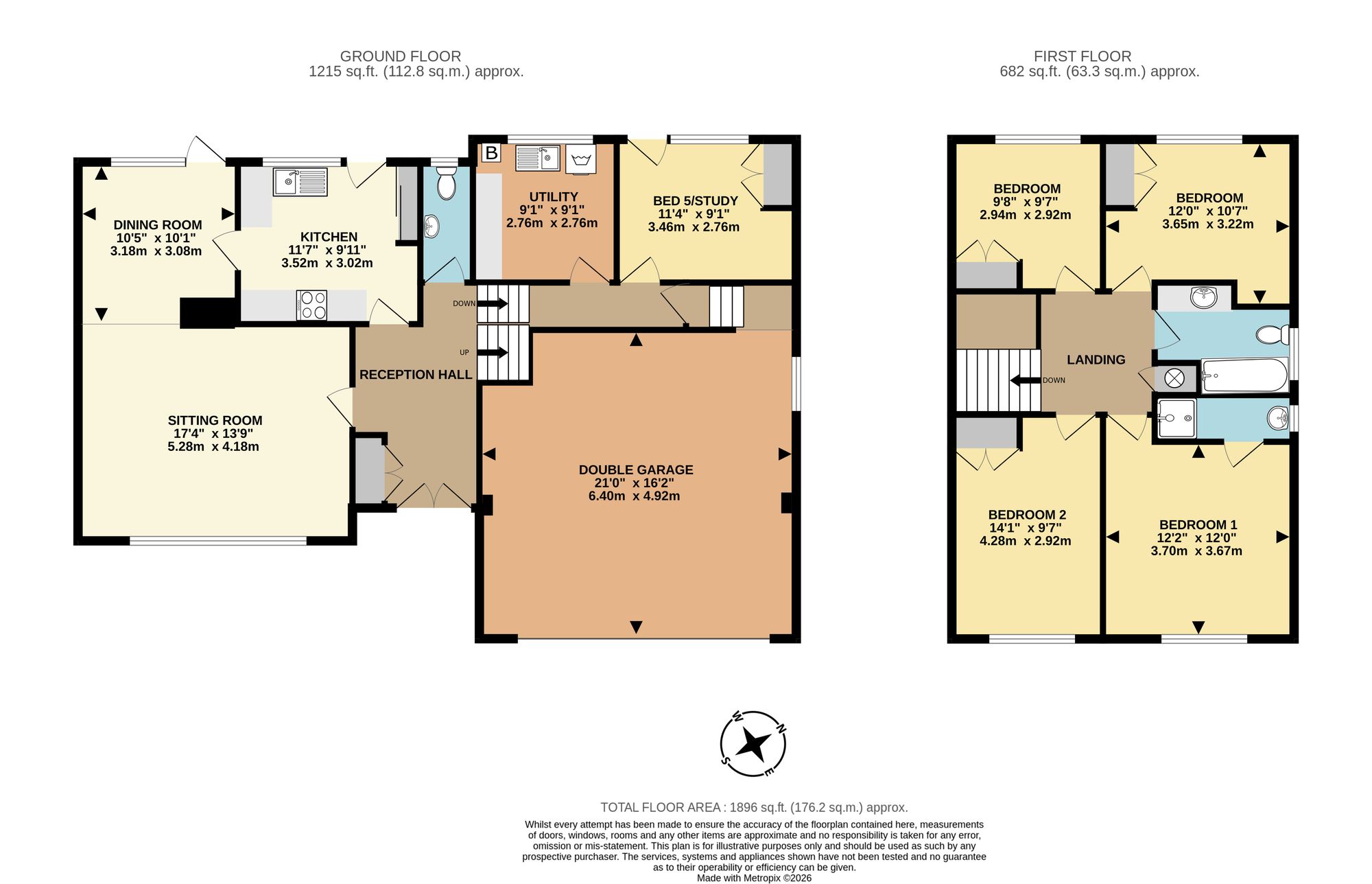 2 Den Brook Close, Torquay floorplan