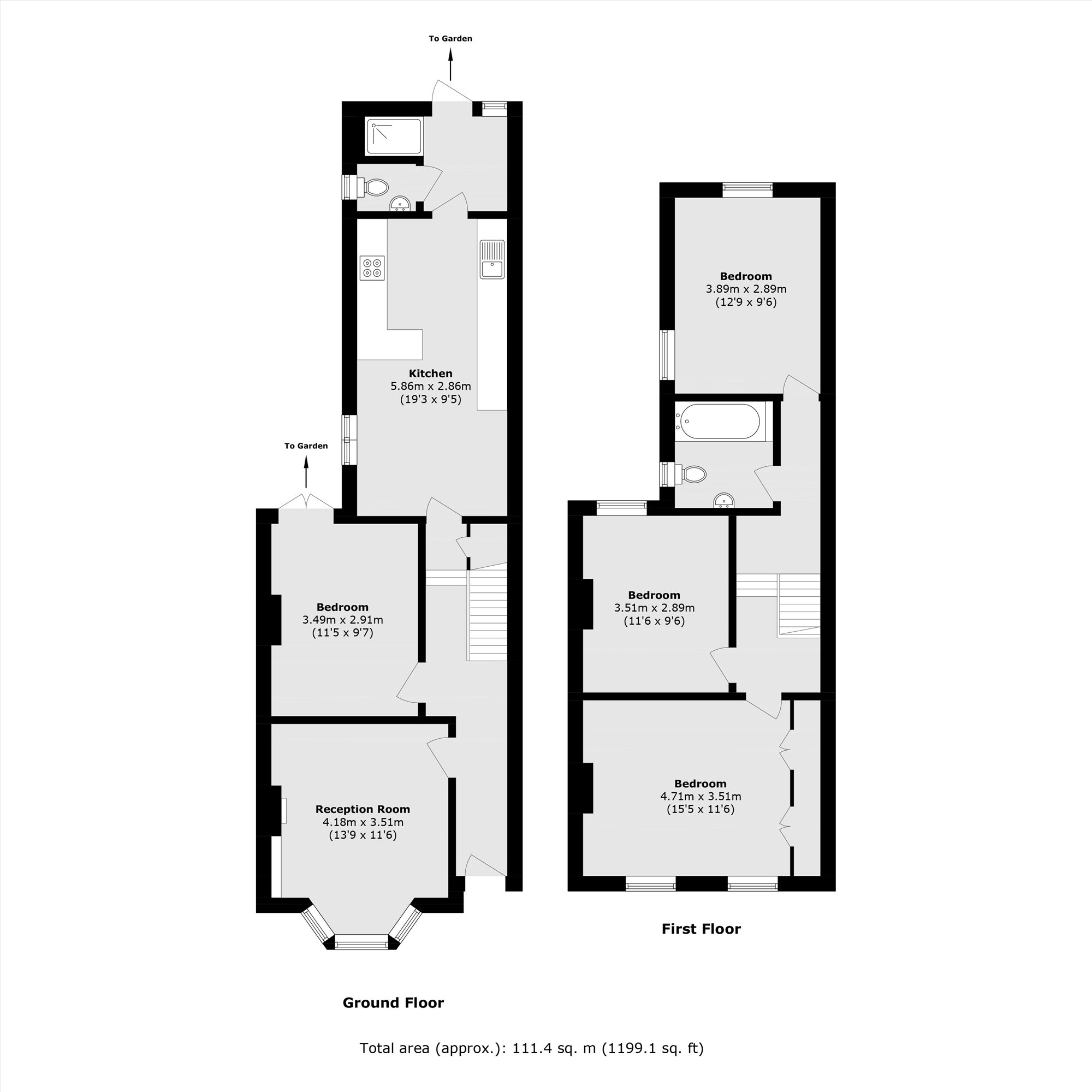 Arabin Road, London floorplan