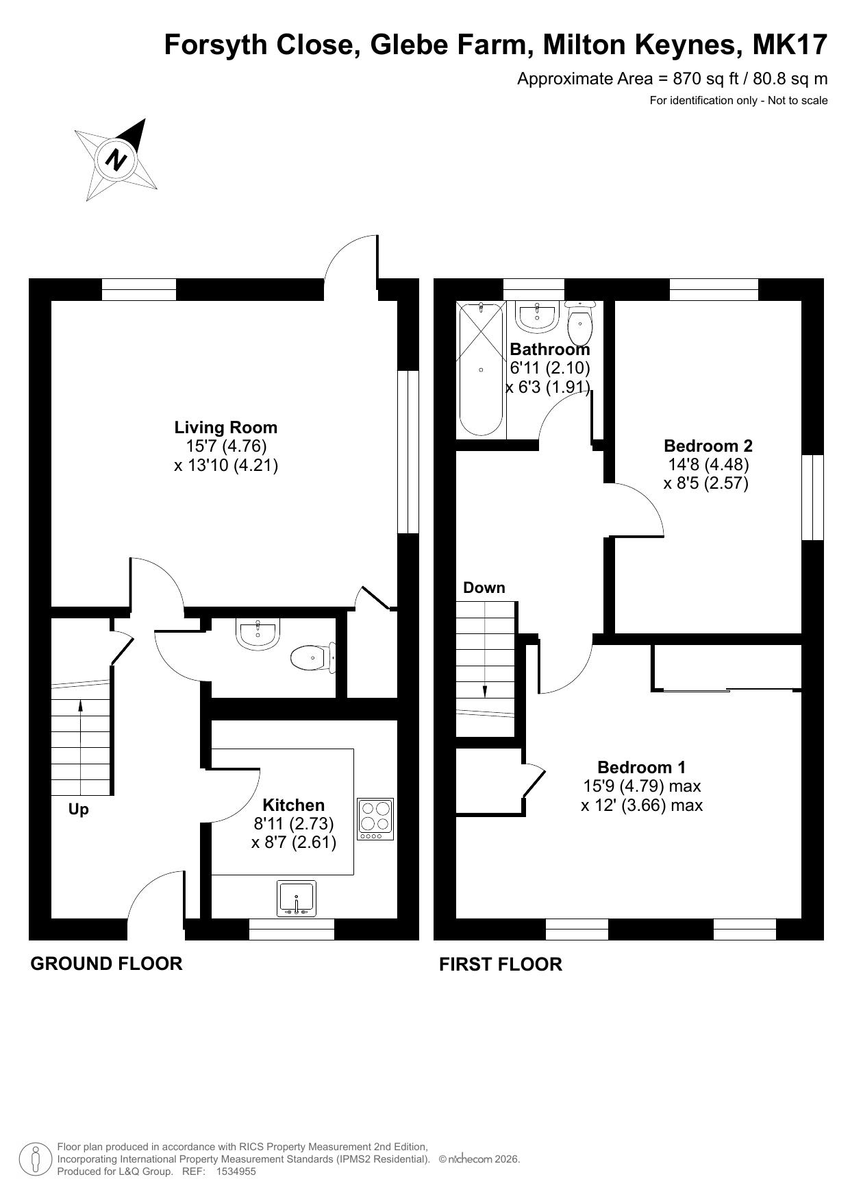 Forsyth Close, Glebe Farm floorplan