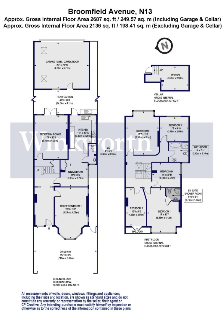 Broomfield Avenue, London, N13 floorplan