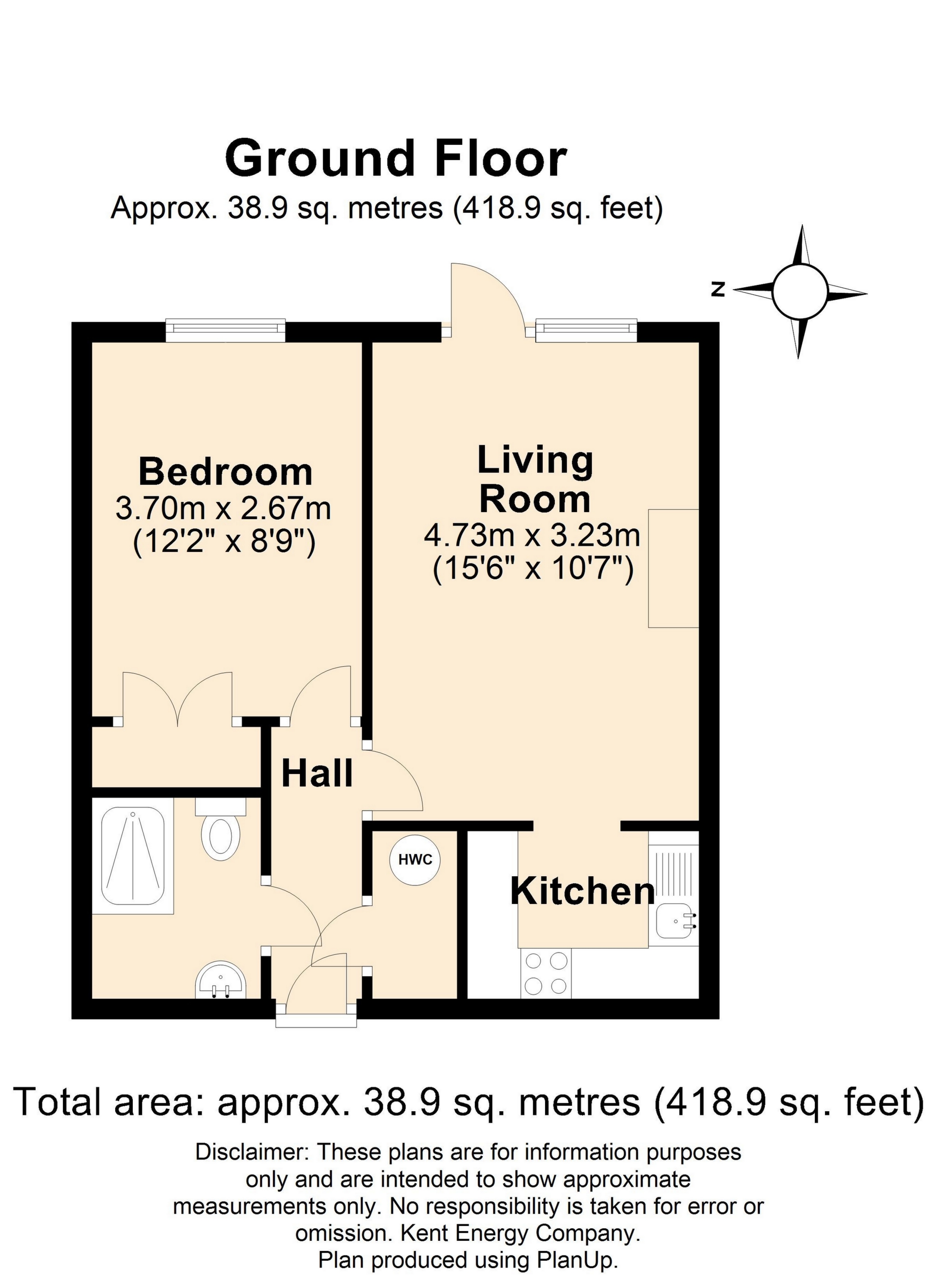 9 Captains Court, Stade Street, Hythe floorplan