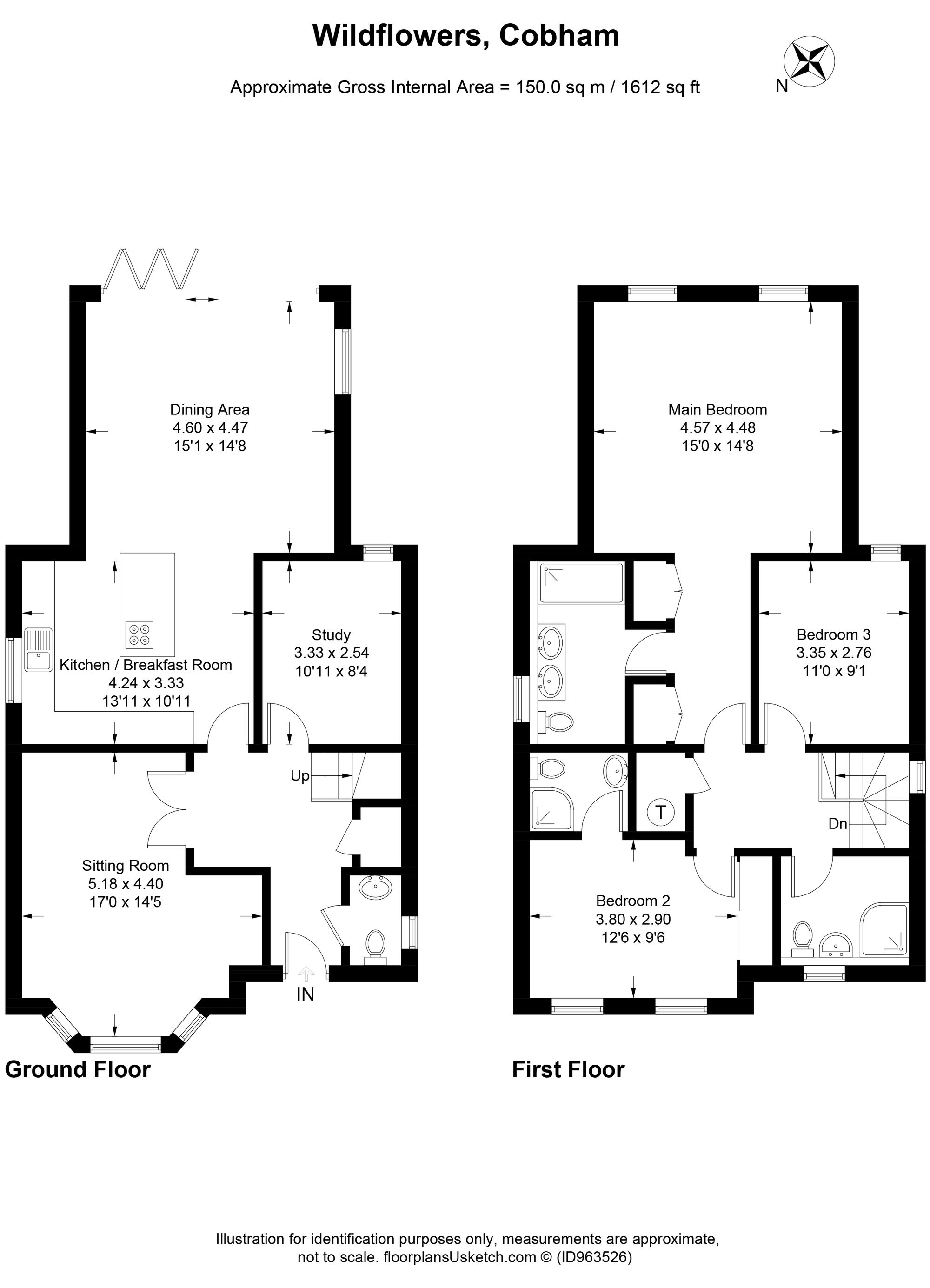 Denby Road, Cobham KT11, 3 bedroom detached house for sale 64563810