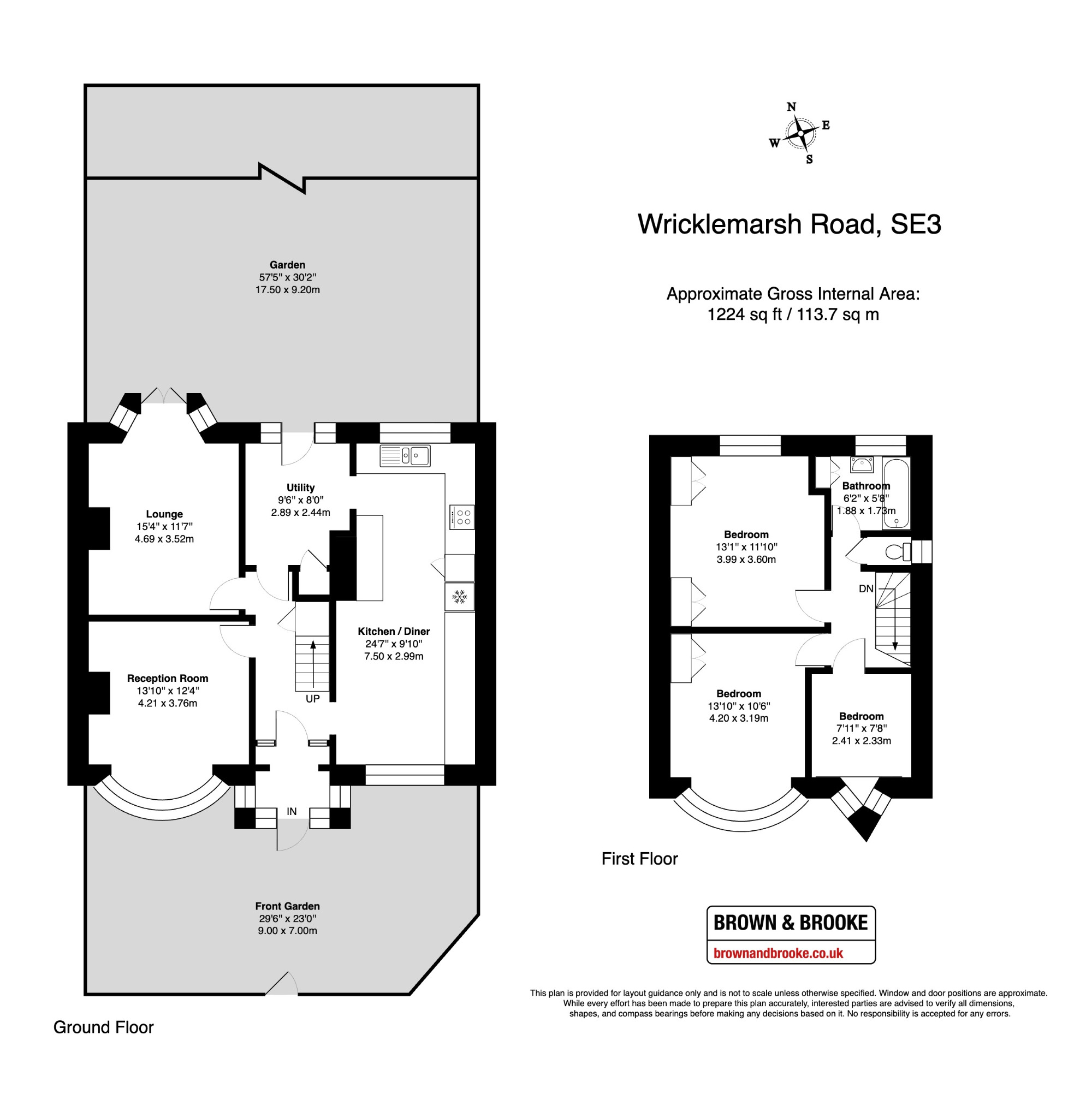 185, Wricklemarsh Road, London floorplan