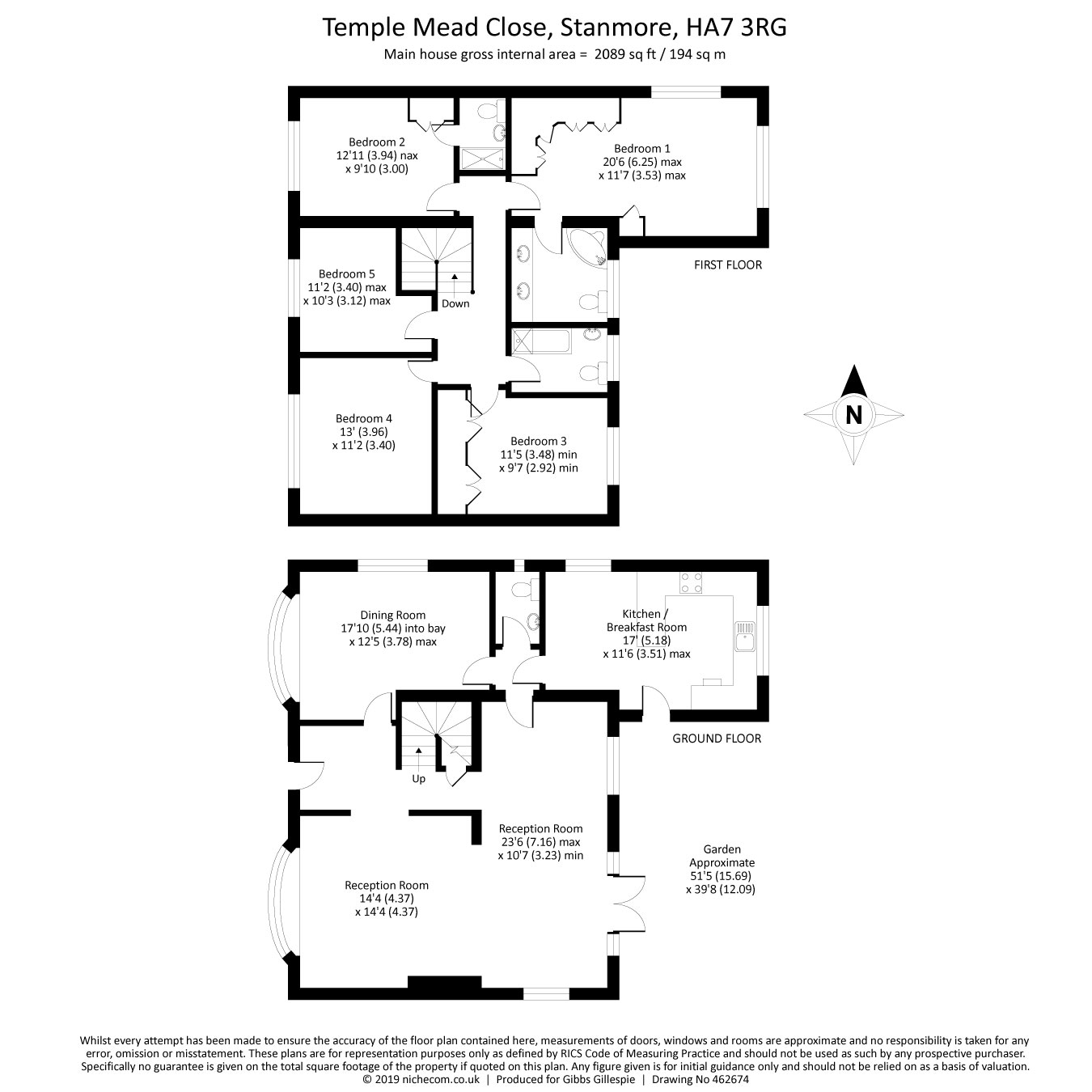 5 Bedrooms Detached house for sale in Temple Mead Close, Stanmore, Middlesex HA7