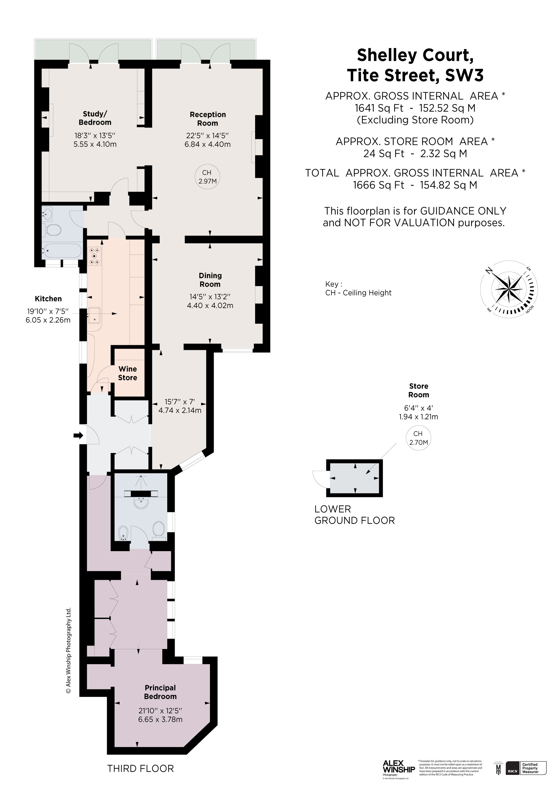 Flat 11, Shelley Court, 56, Tite Street, London floorplan
