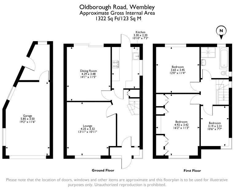 3 Bedrooms Semi-detached house for sale in Oldborough Road, Wembley, Middlesex HA0