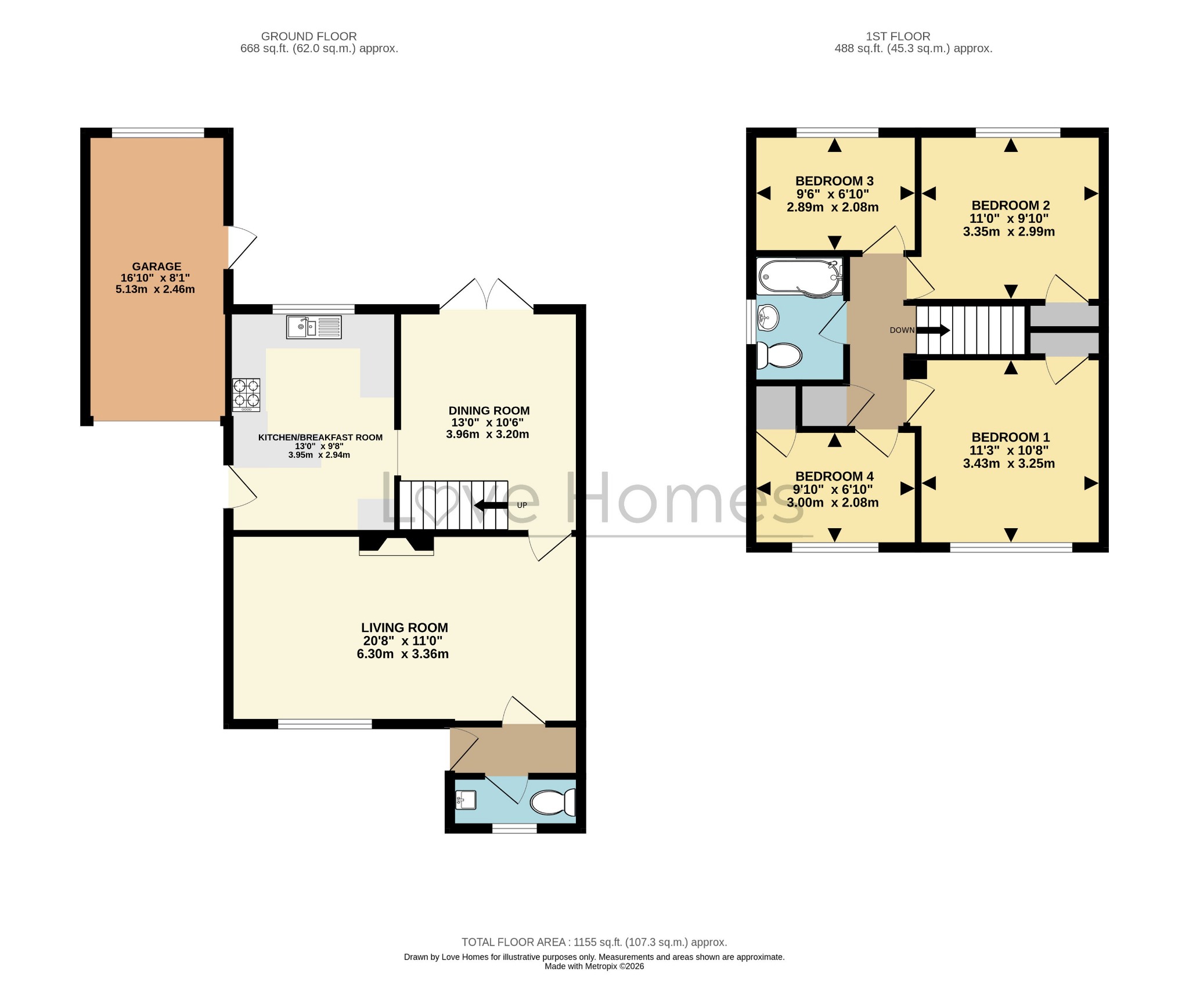 9 Mander Close, Toddington, Bedfordshire floorplan