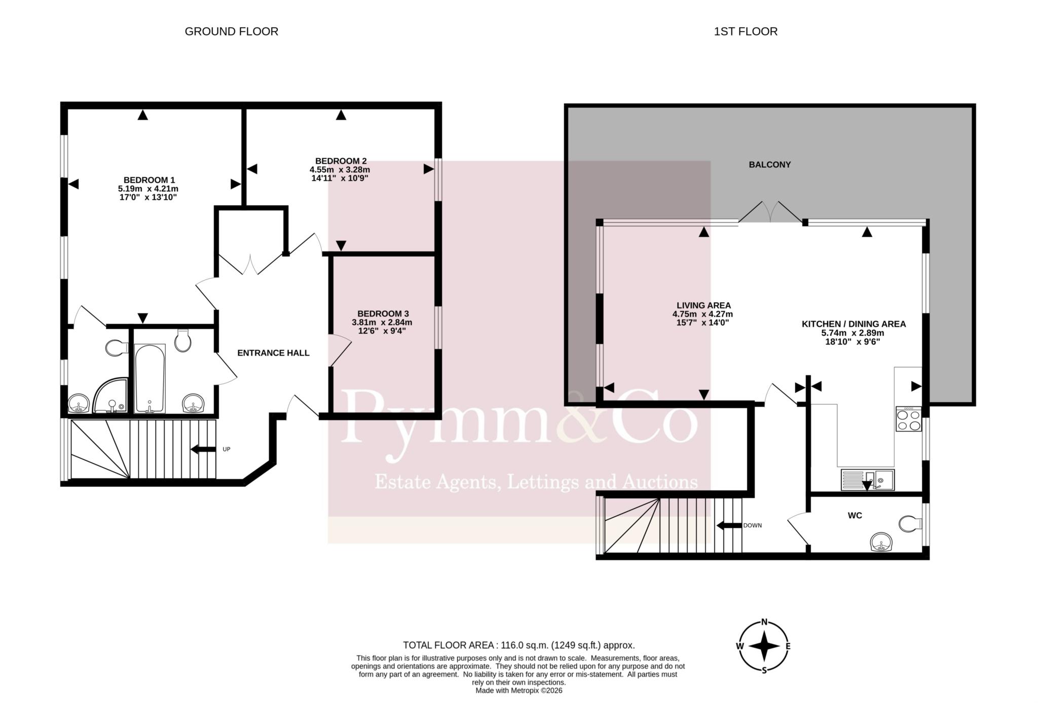 62, Chapelfield Gardens, Norwich floorplan