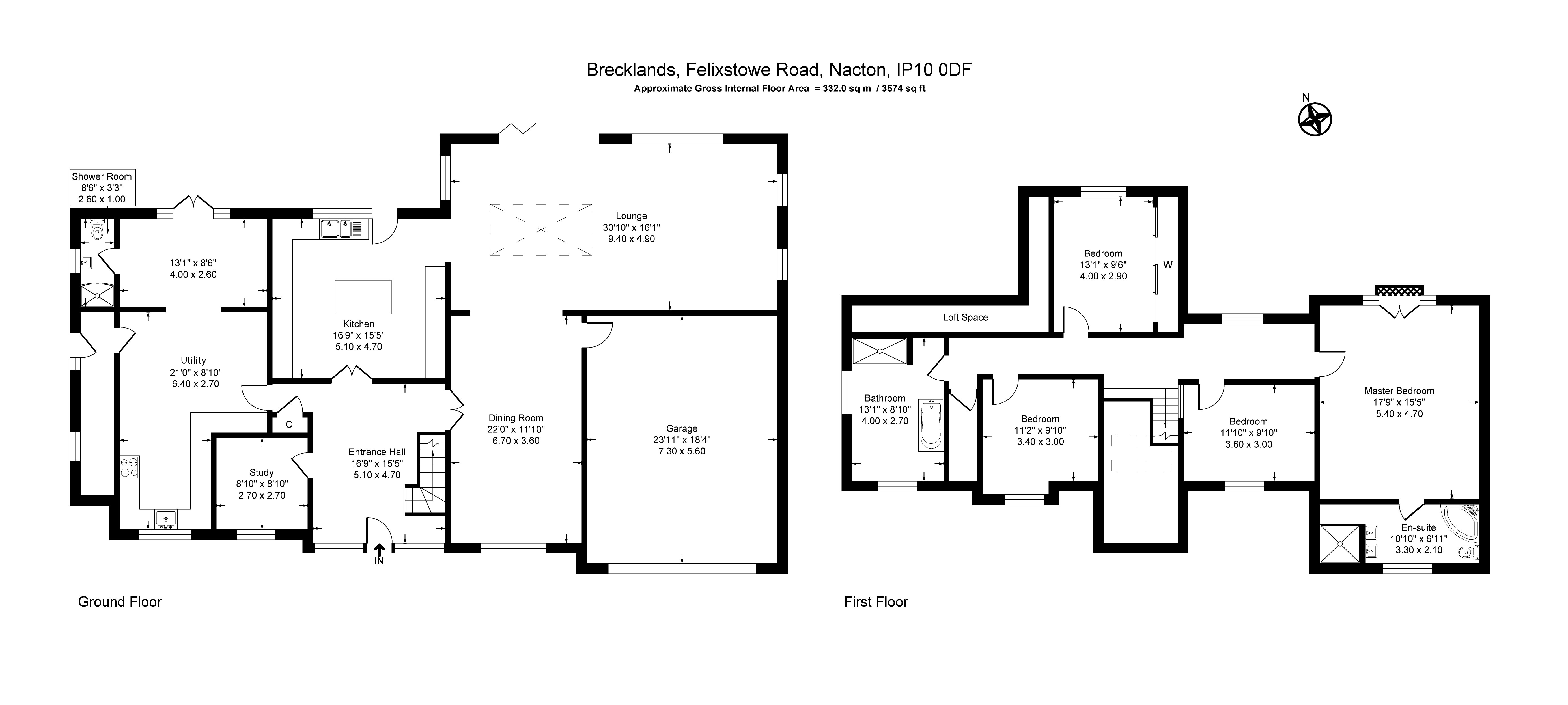 Brecklands, Felixstowe Road, Ipswich floorplan