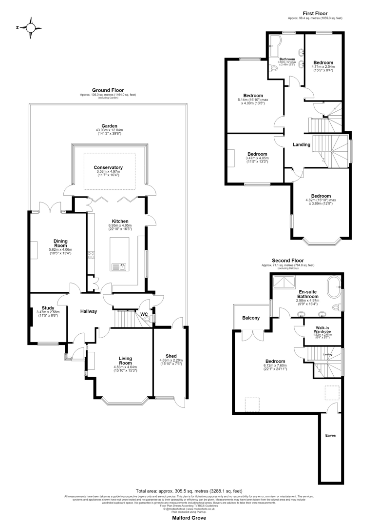 27, Malford Grove, South Woodford floorplan