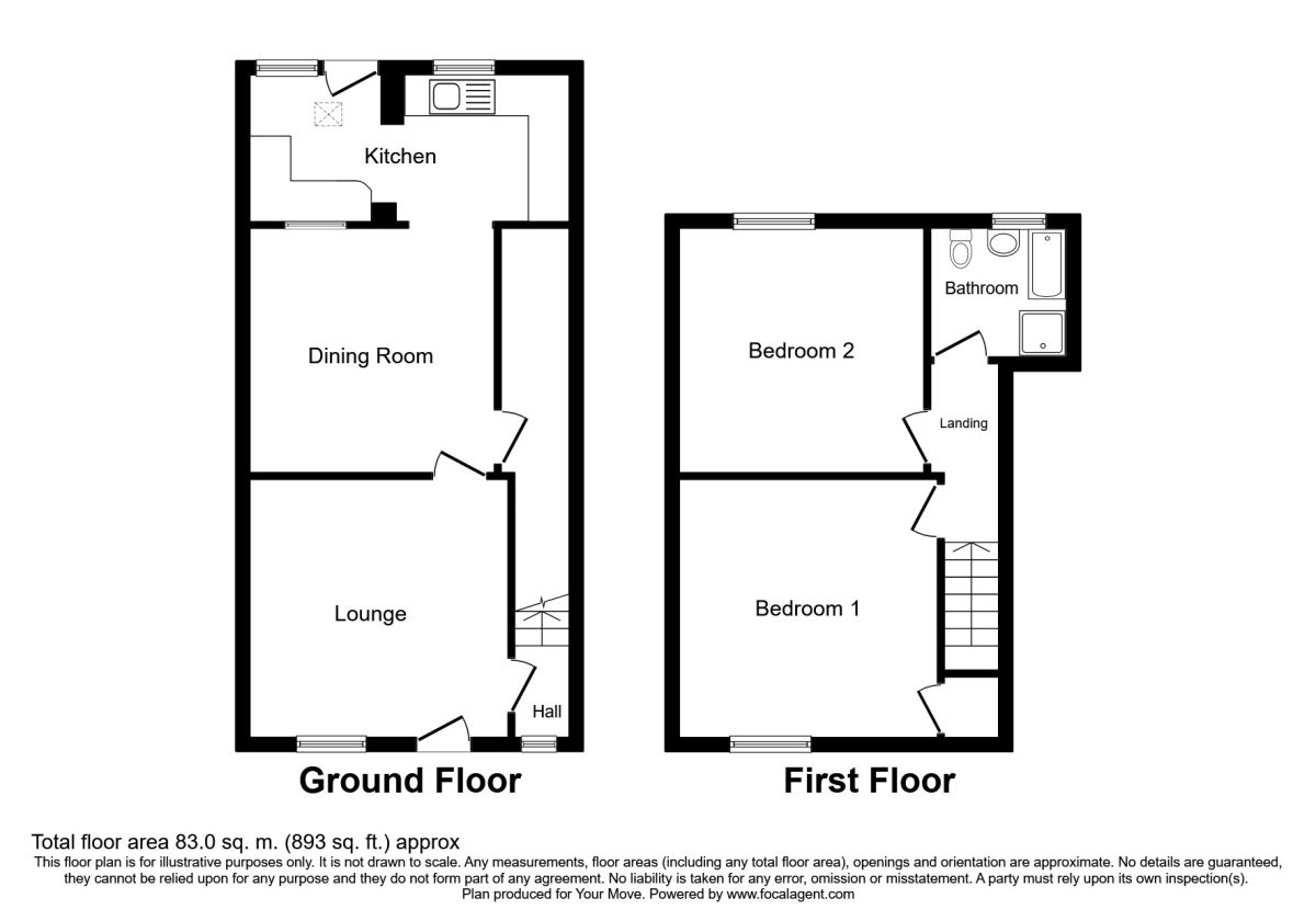 2 Bedrooms Terraced house for sale in Stamford Street, Awsworth, Nottingham NG16