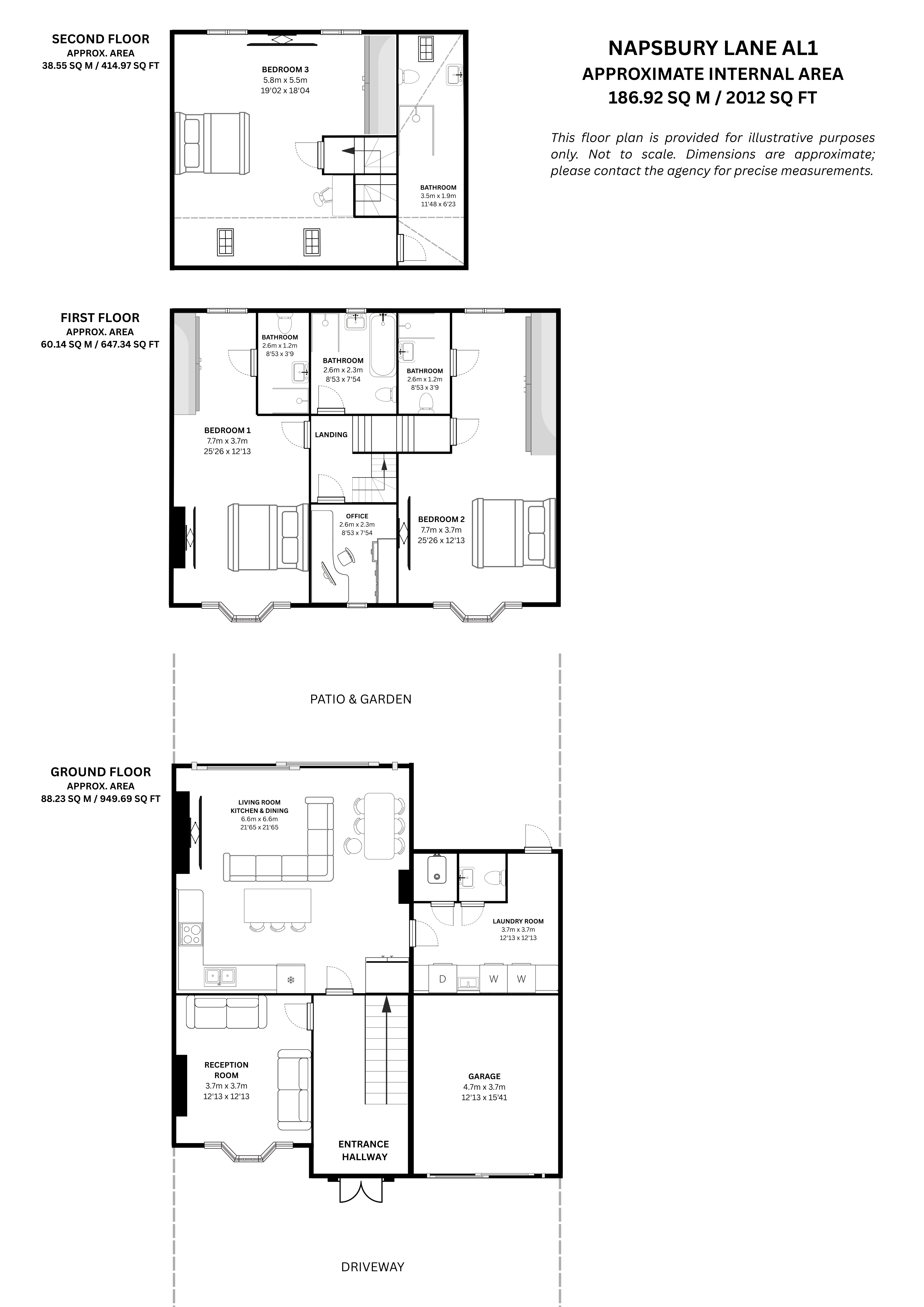60, Napsbury Lane, St Albans floorplan