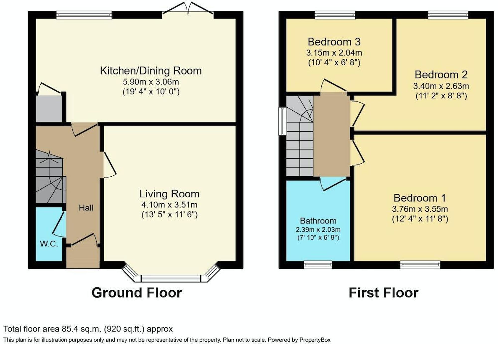 38 Bainton Drive, Barnsley floorplan