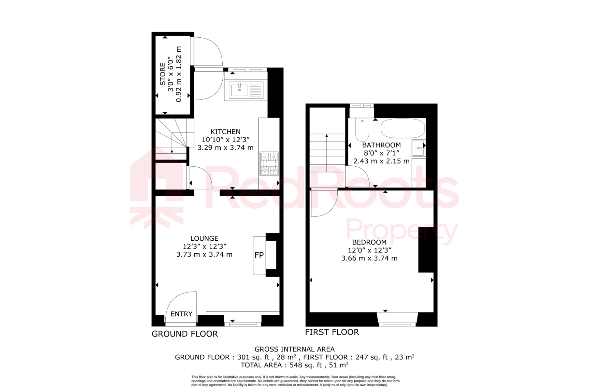 17 Hall Street, Barnburgh, South Yorkshire floorplan