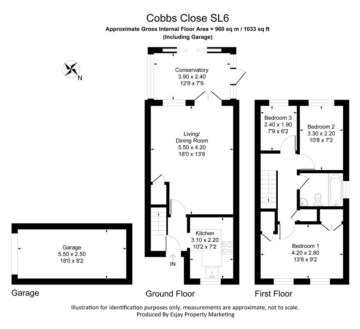 50, Cobb Close, Slough floorplan