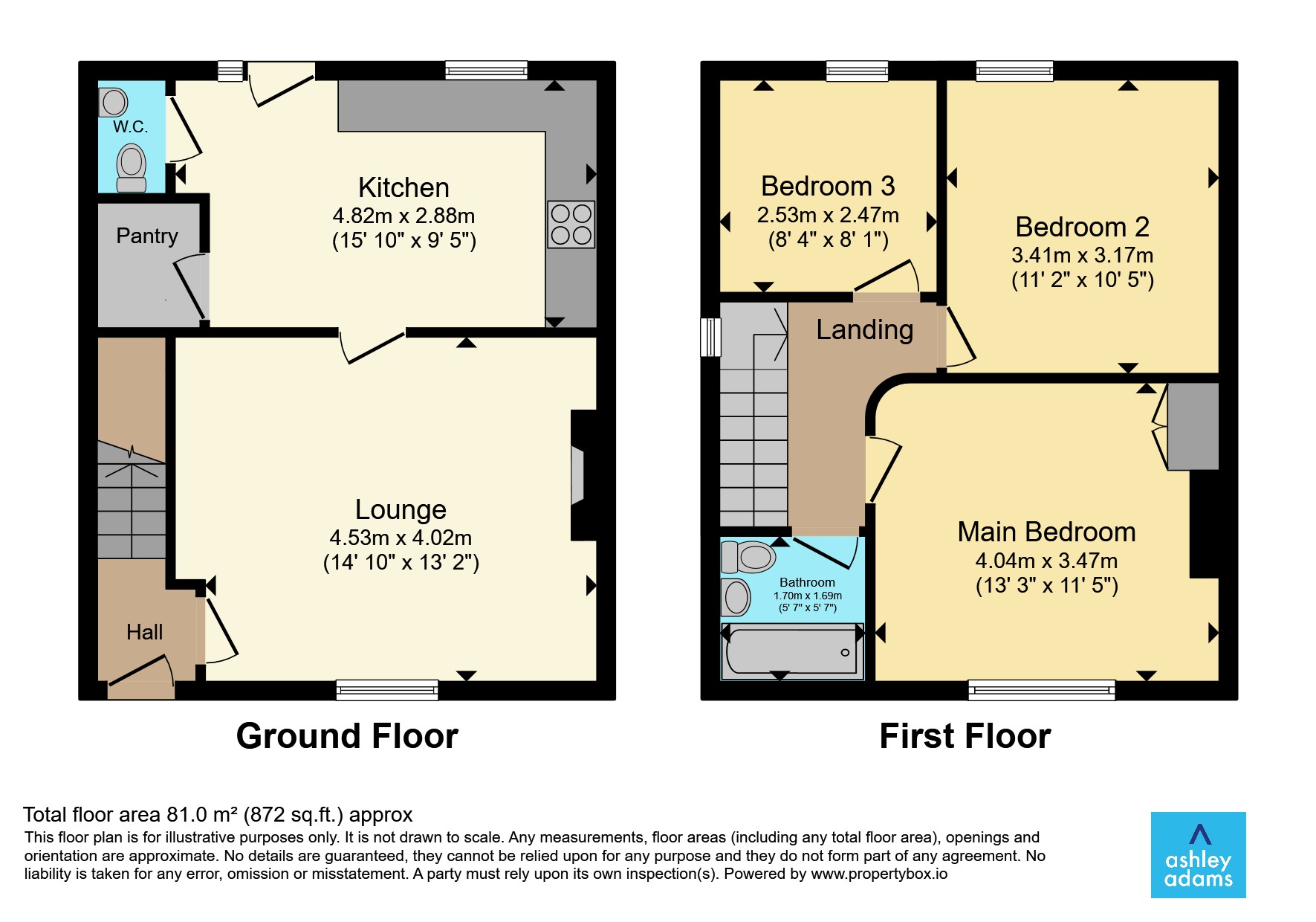 204, Village Street, Derby floorplan