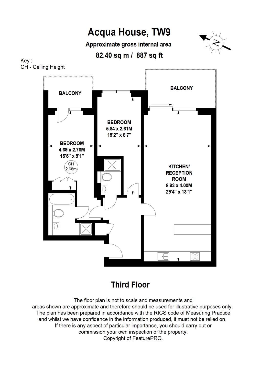 2 Bedrooms Flat to rent in Melliss Avenue, Richmond, Surrey TW9