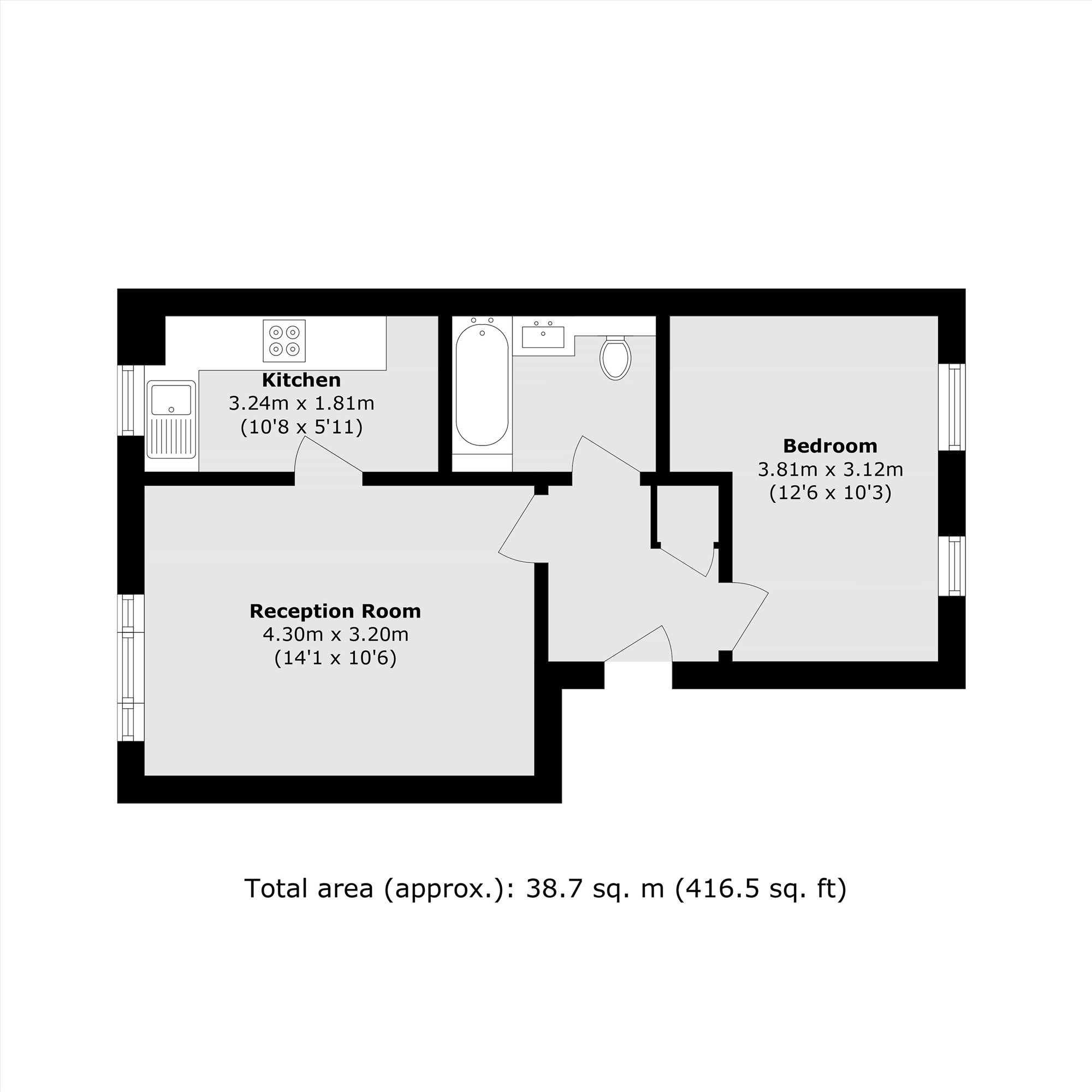64, Macmillan Way, London floorplan