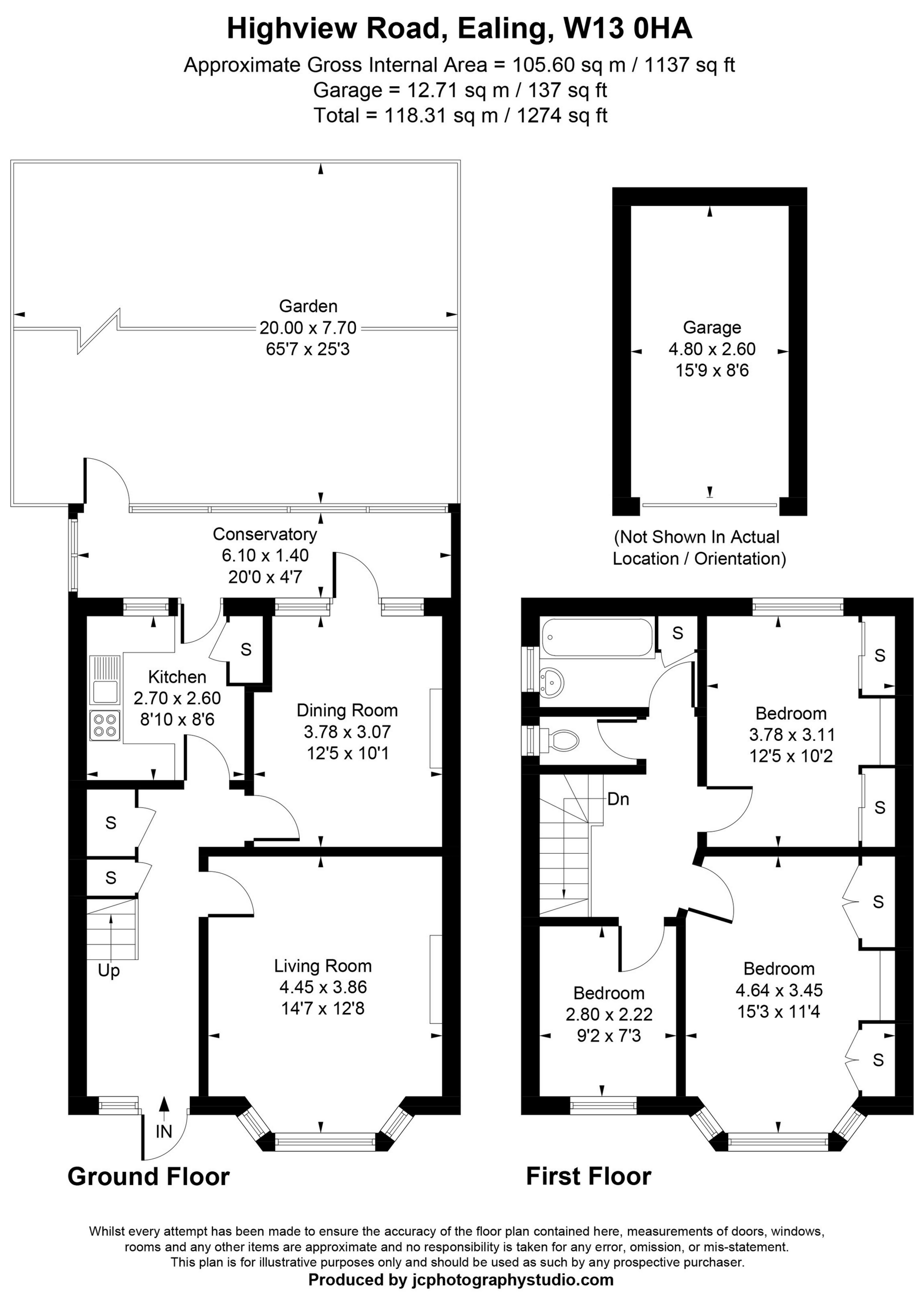 59, Highview Road, London floorplan