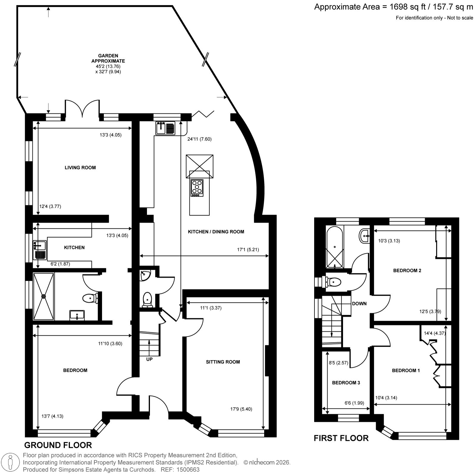 64, Watersplash Road, Shepperton floorplan