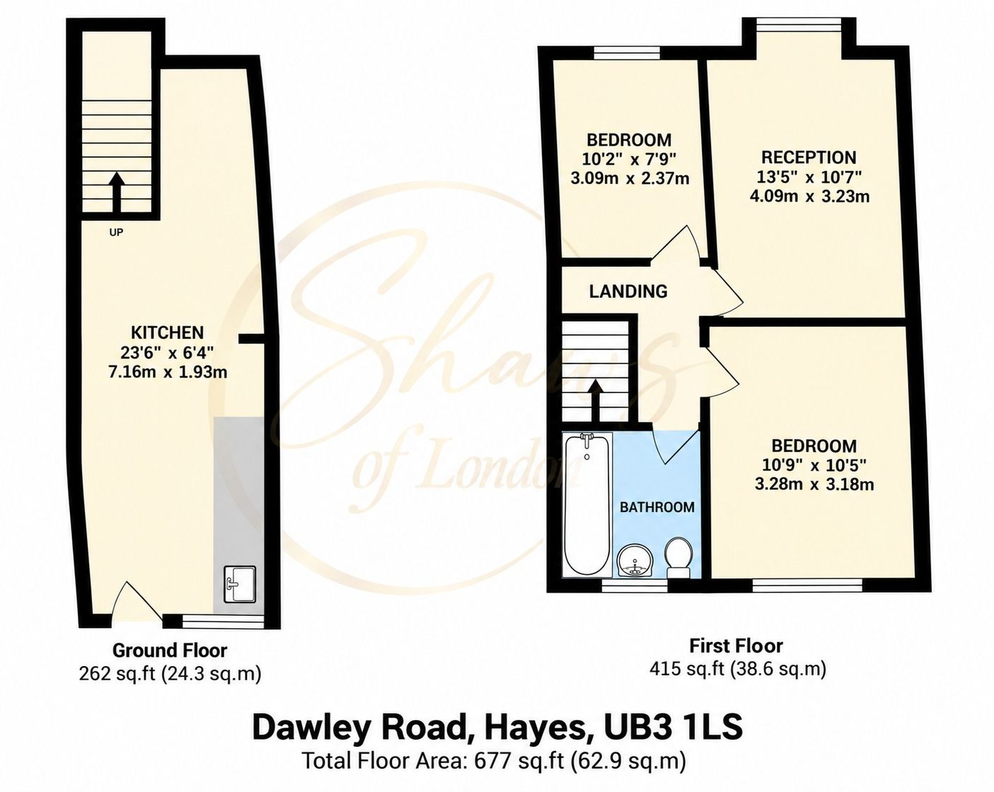 Dawley Road, Hayes floorplan