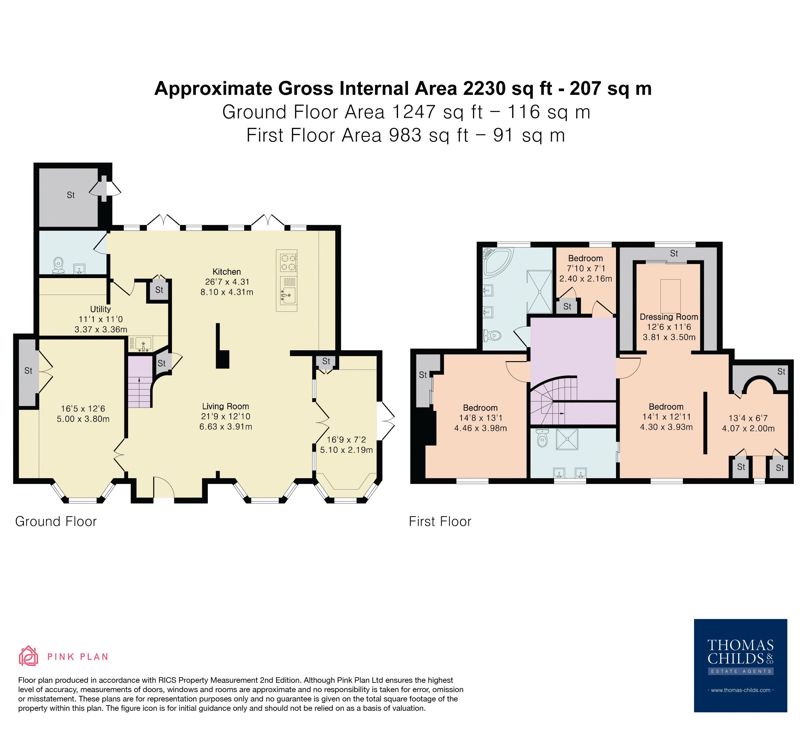 Horseshoe Cottage, 31A, Station Road, Welham Green floorplan