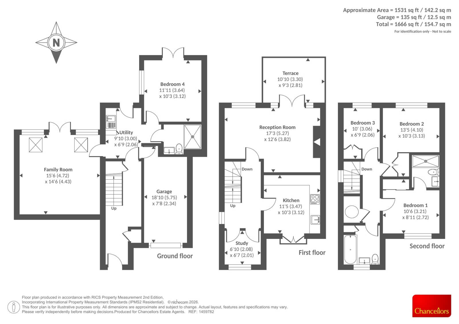 56, Attwood Drive, Reading floorplan
