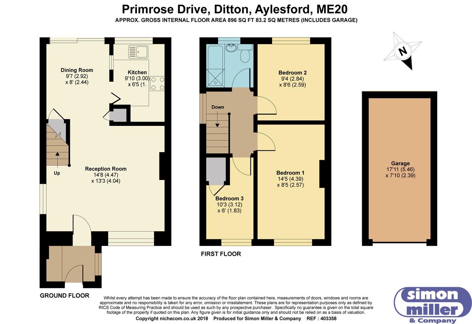 40, Primrose Drive, Aylesford floorplan