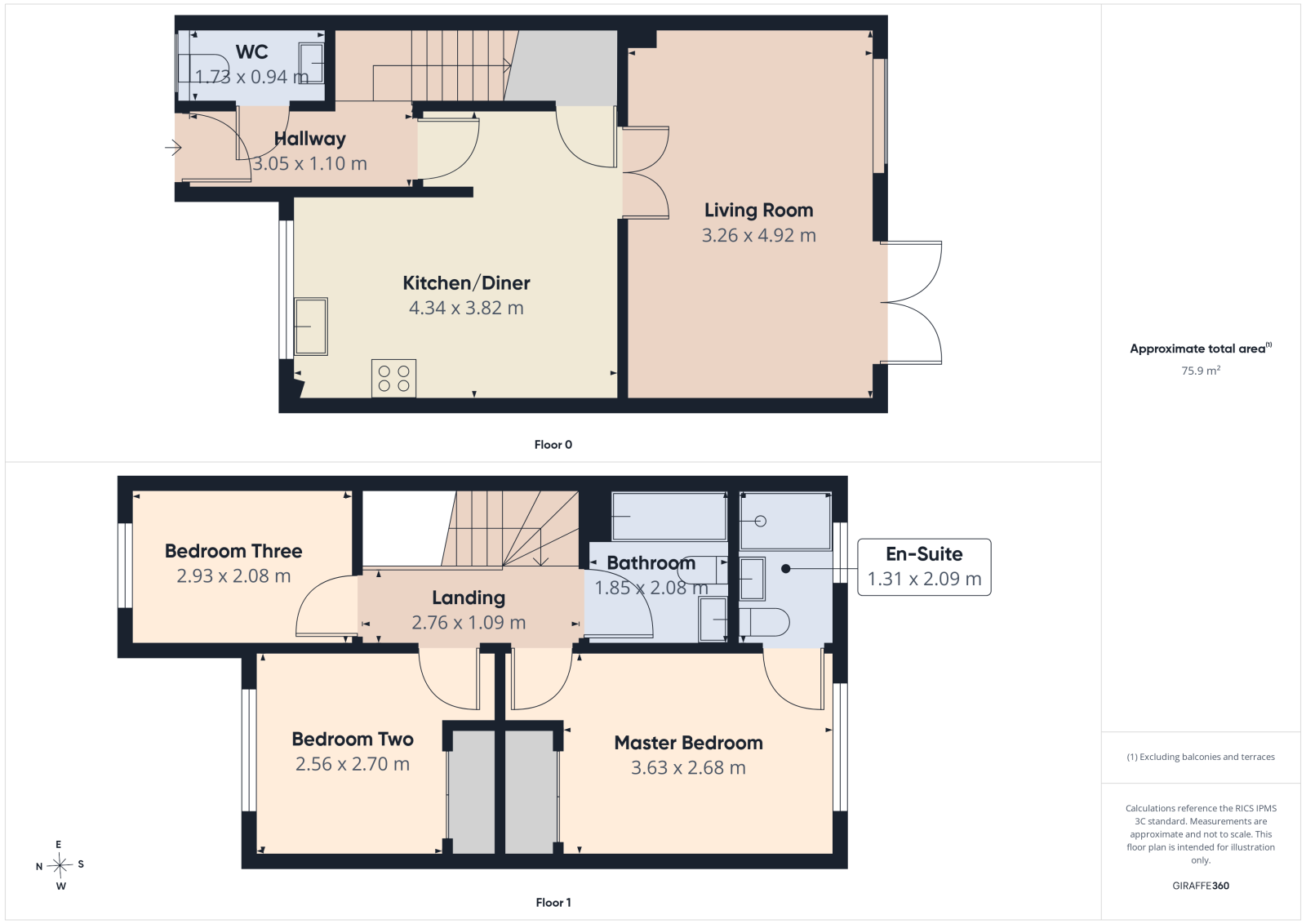 32 Branewick Close, Fareham floorplan