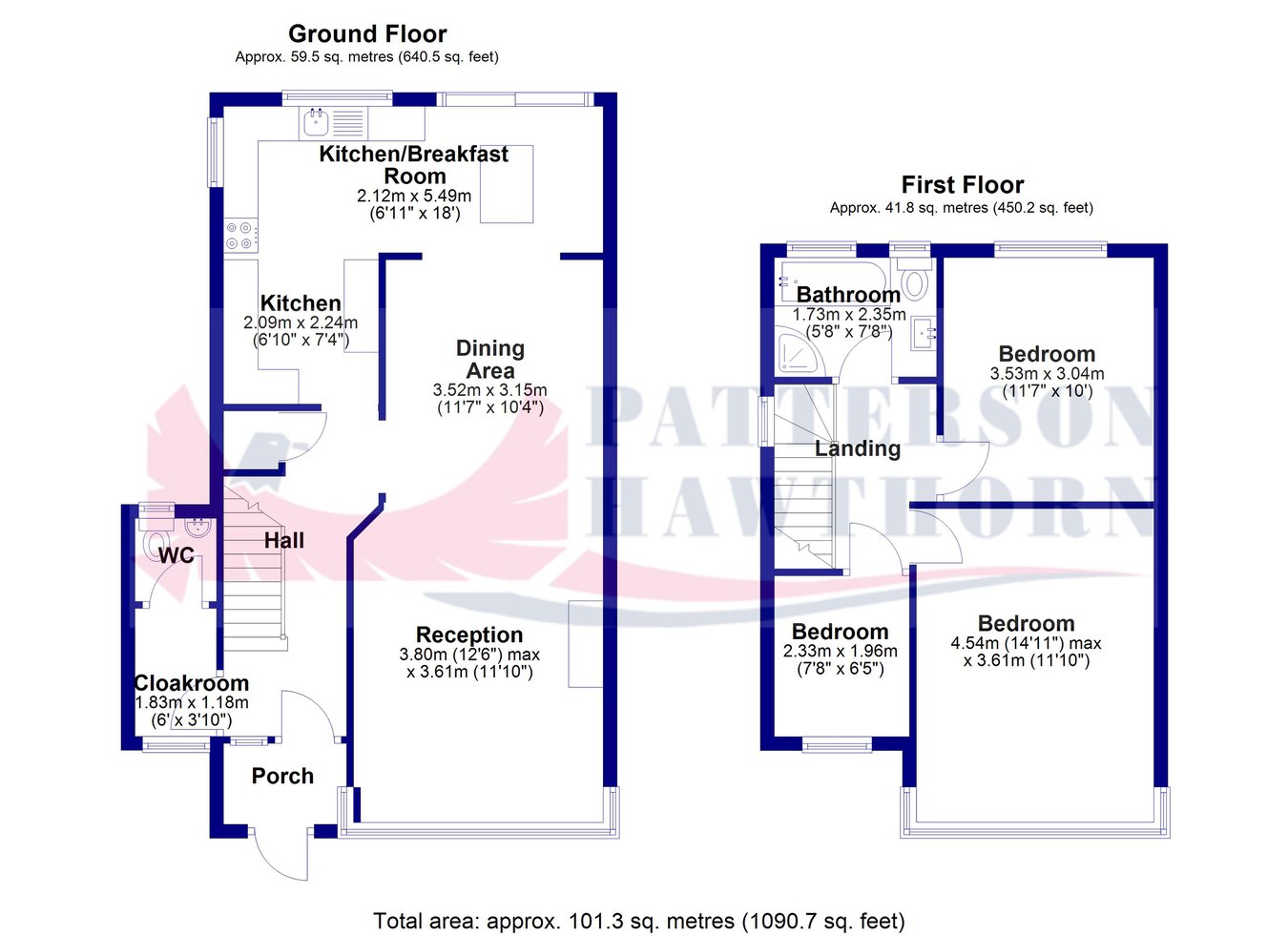 99c, Purfleet Road, Aveley floorplan