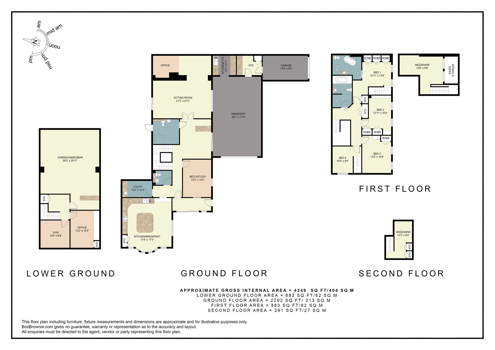 17 Pittville Crescent, Cheltenham floorplan