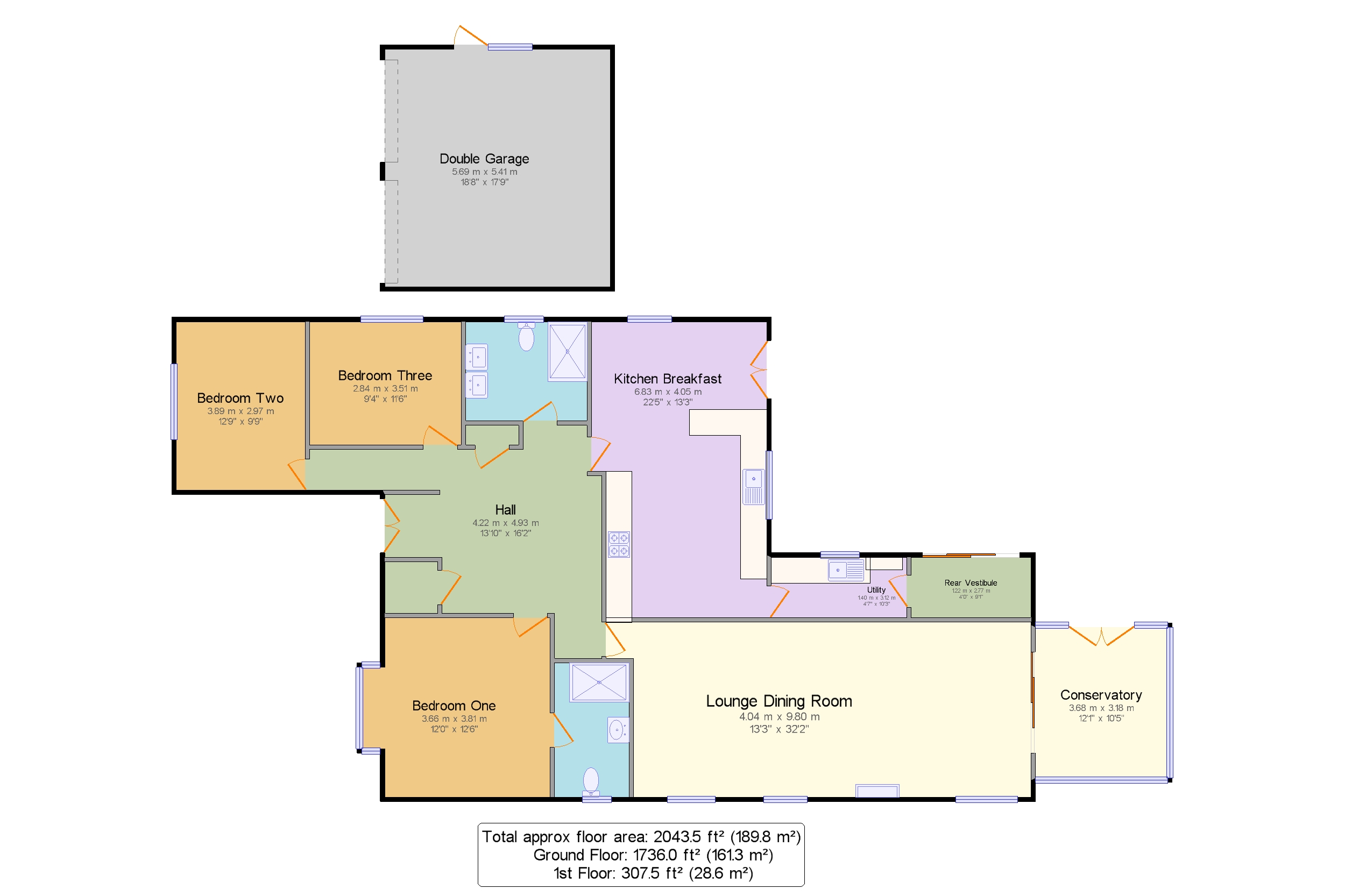 Three Acers,, Tunstead Milton, High Peak floorplan
