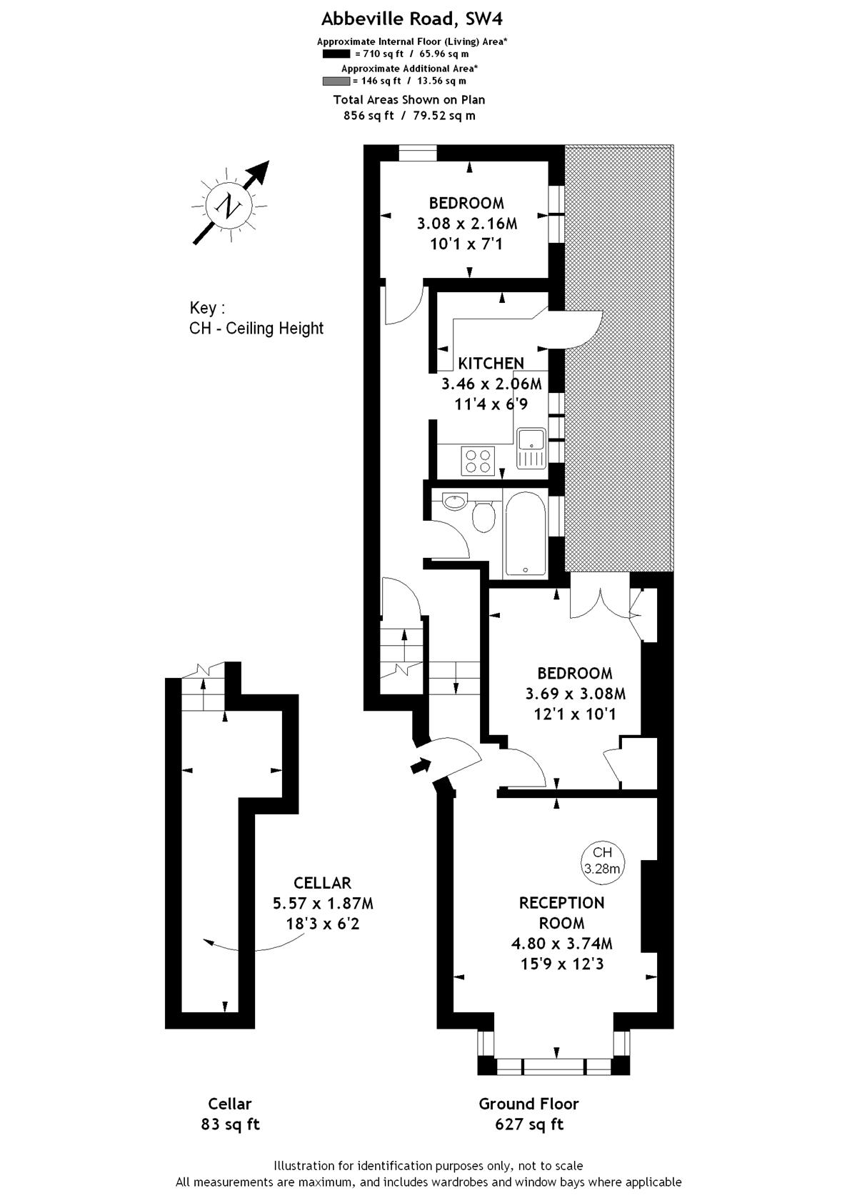 2 Bedrooms Flat to rent in Abbeville Road, London SW4