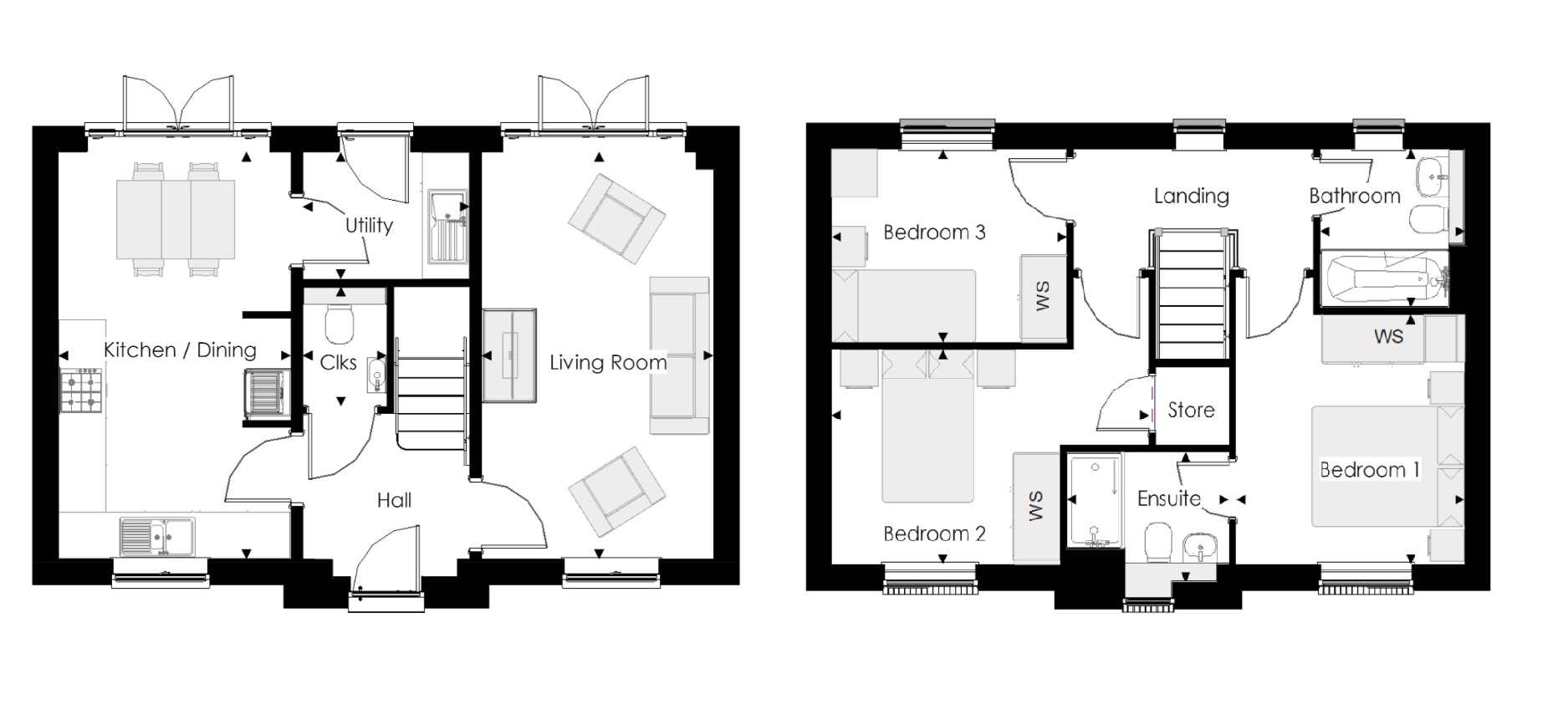 Celtic Gardens, Plot 4, The Quilter, Taunton floorplan