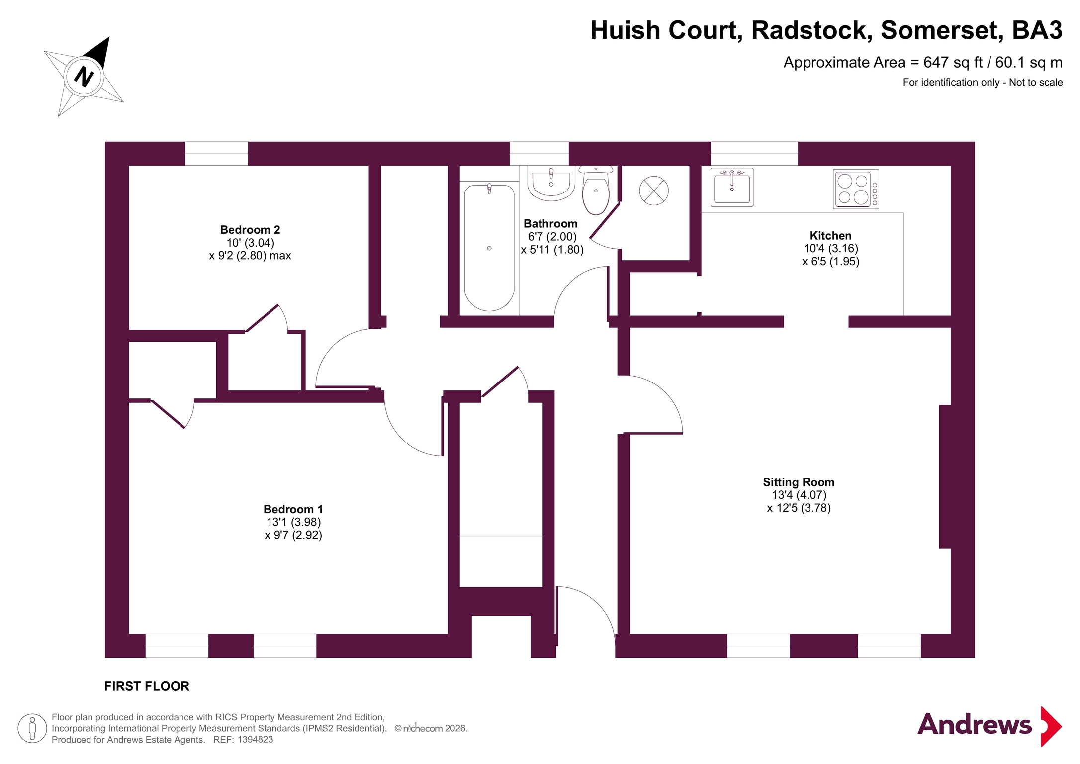 21, Huish Court, Somerset floorplan