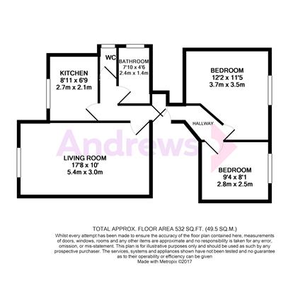 Flat 2, 71 Park Lane, Surrey floorplan