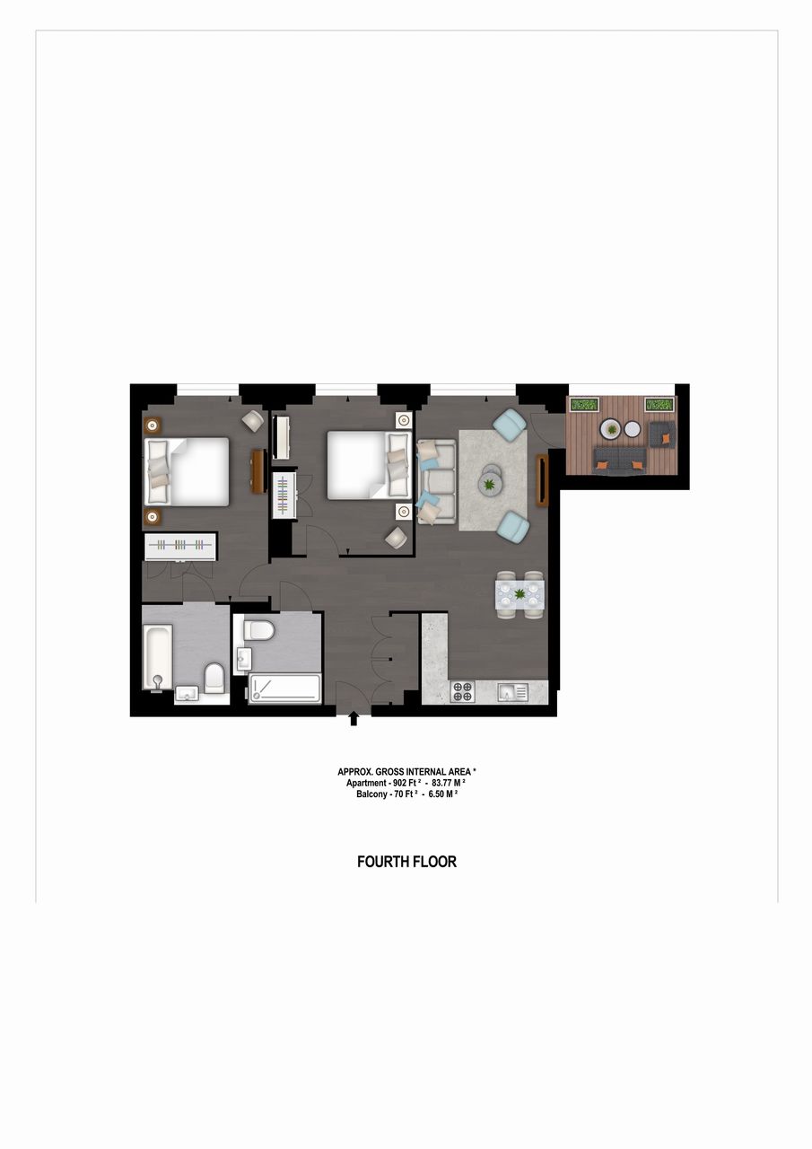 2 Bedrooms Flat to rent in Thornes House, 4 Charles Clowes Walk, London SW11