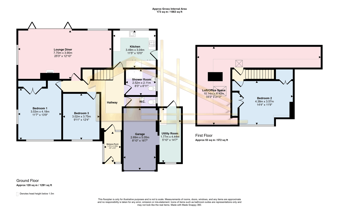 45, The Gorseway, Bexhill-on-Sea floorplan