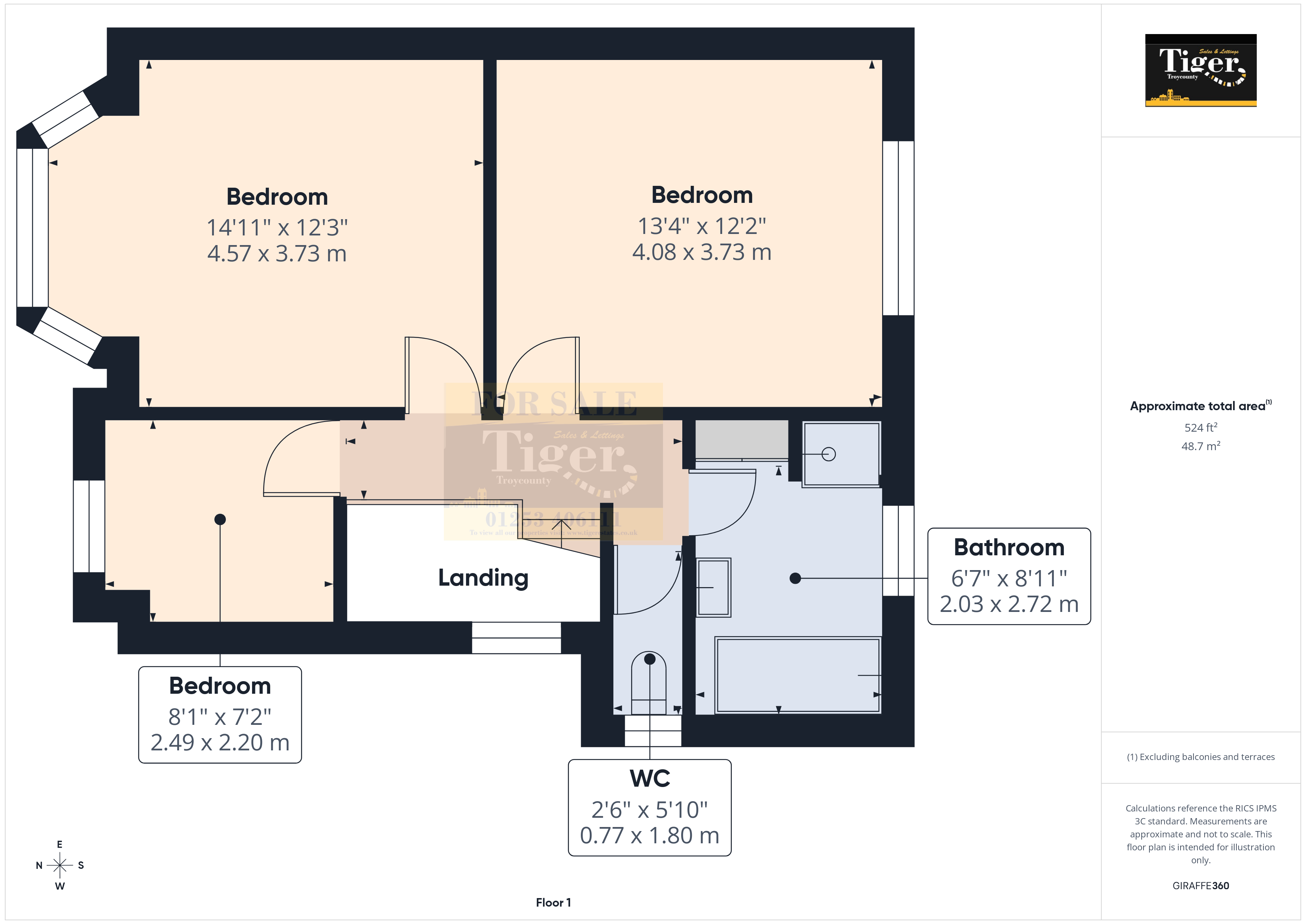 48, Moss House Road, Blackpool floorplan
