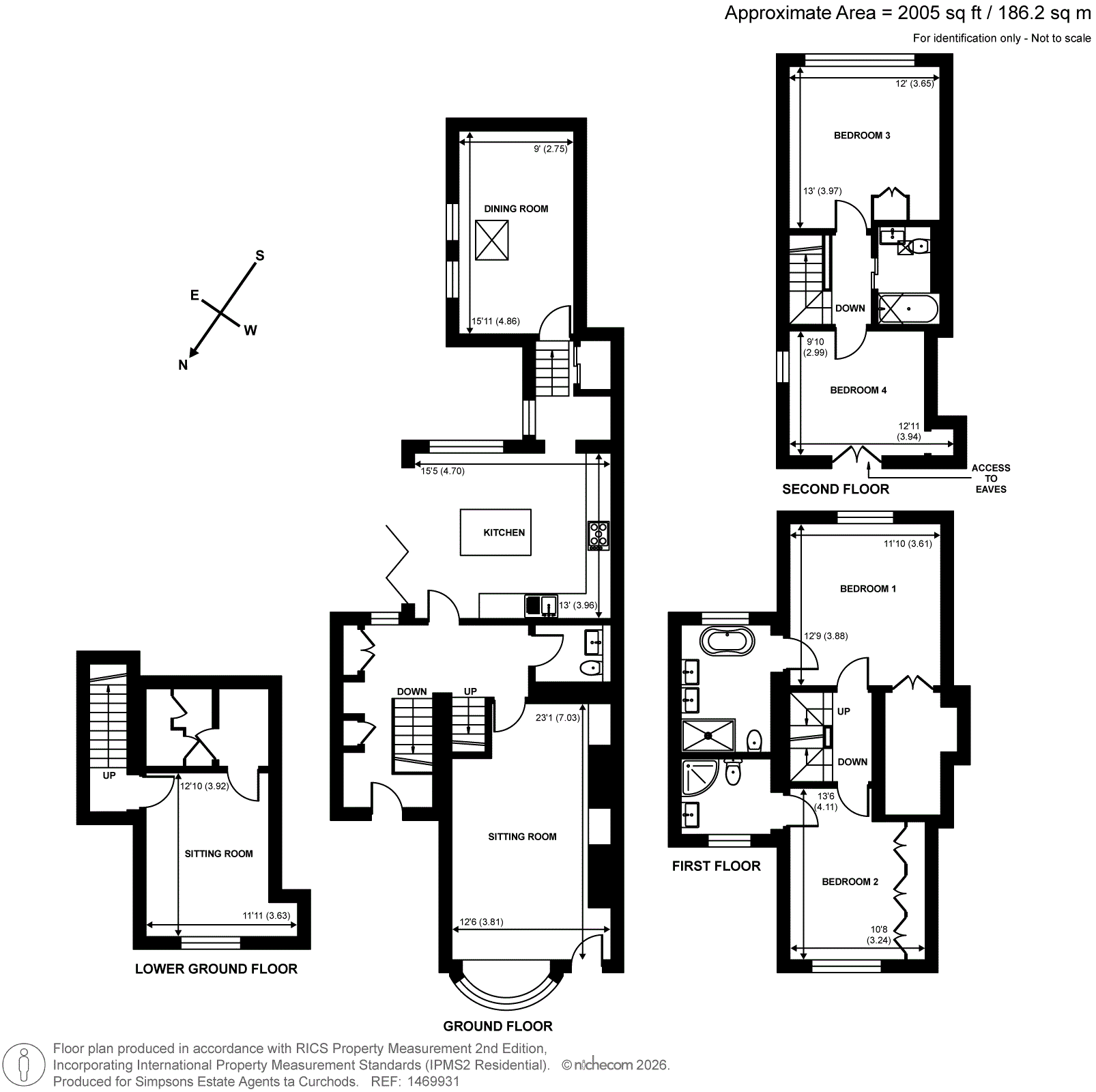 Grapes Cottage, 79, High Street, Esher floorplan