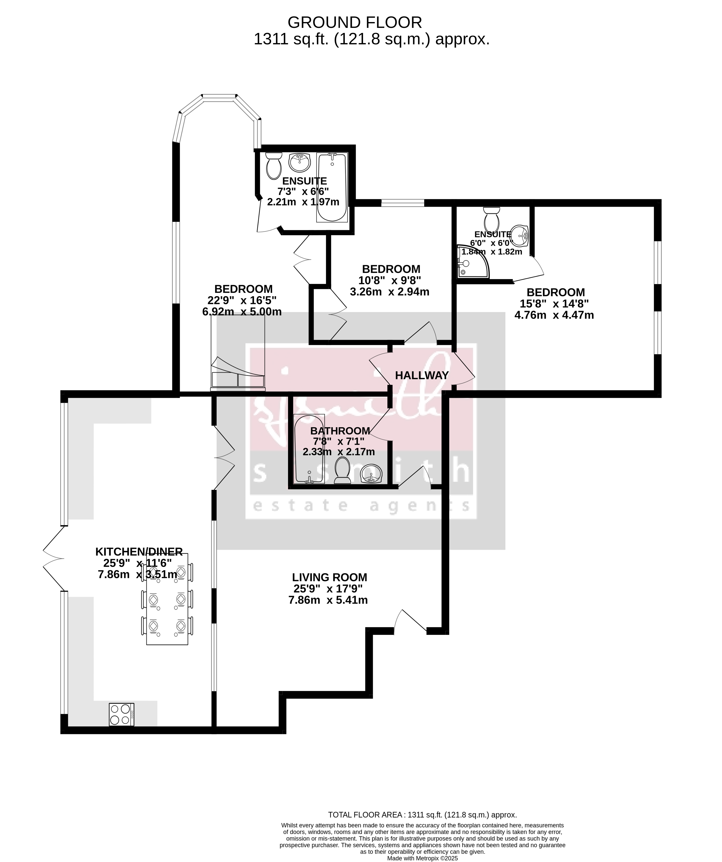 Flat 4 Wraysbury Hall, Ferry Lane, Staines-upon-Thames floorplan
