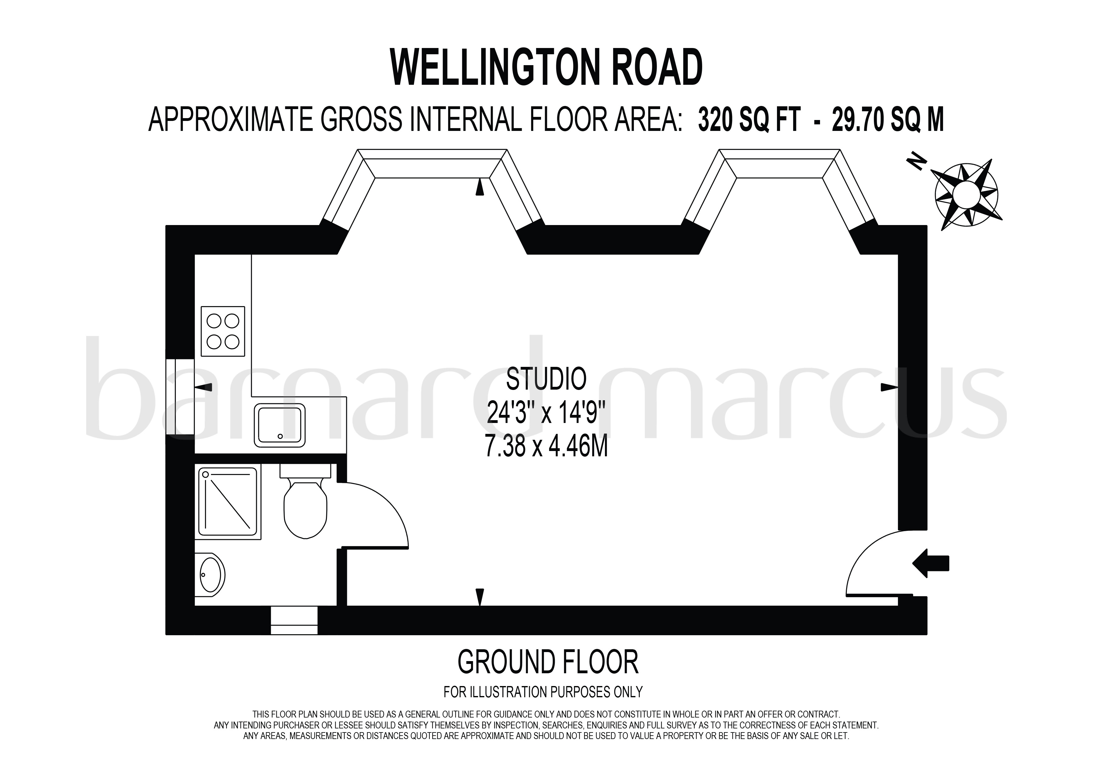 Flat 1 11, Wellington Road, CROYDON floorplan